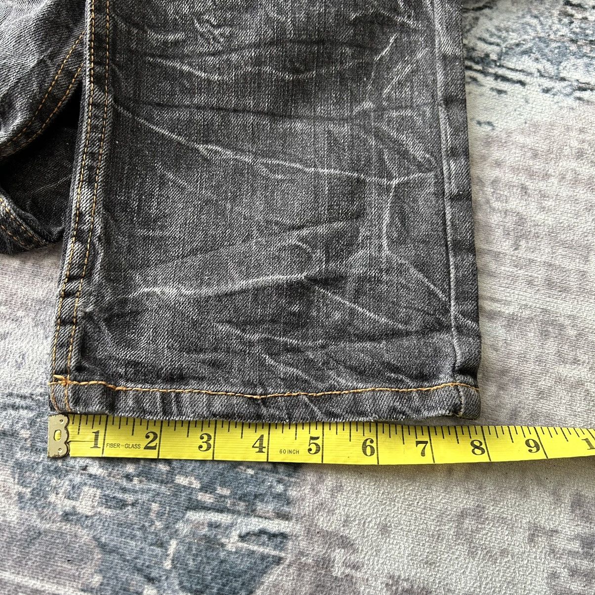 20471120 Nylaus Punk Double Waist Black Denim Size US 30 / EU 46 - 15 Thumbnail