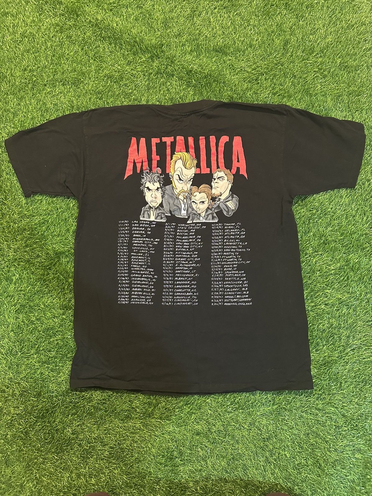 Metallica × Vintage RARE VINTAGE METALLICA CONCERT TOUR 1997 T-SHIRT 2- SIDED L Size US L / EU 52-54 / 3 - 2 Thumbnail