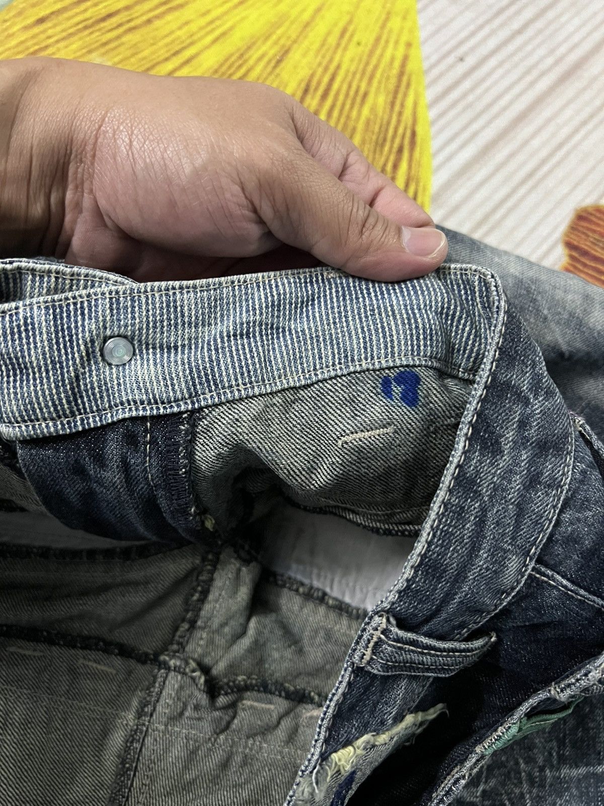 Japanese Brand 💥DOUBLE WAIST💥ANTFUI PUNK CLAWMARK JEANS Size US 29 - 8 Thumbnail