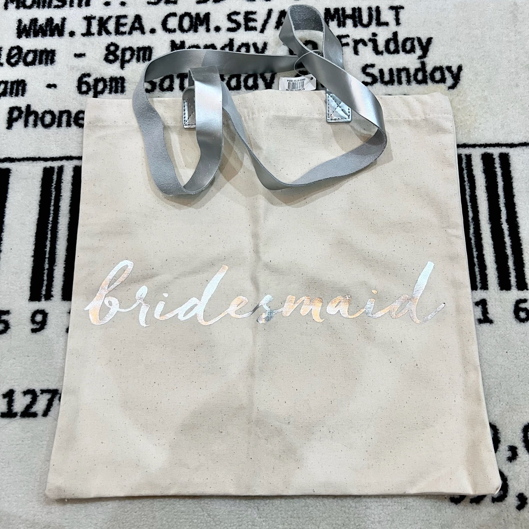 Other Set of 2 - ROSANNA 'Bridesmaid' Canvas Tote Shopping Bag Size ONE SIZE - 1 Thumbnail