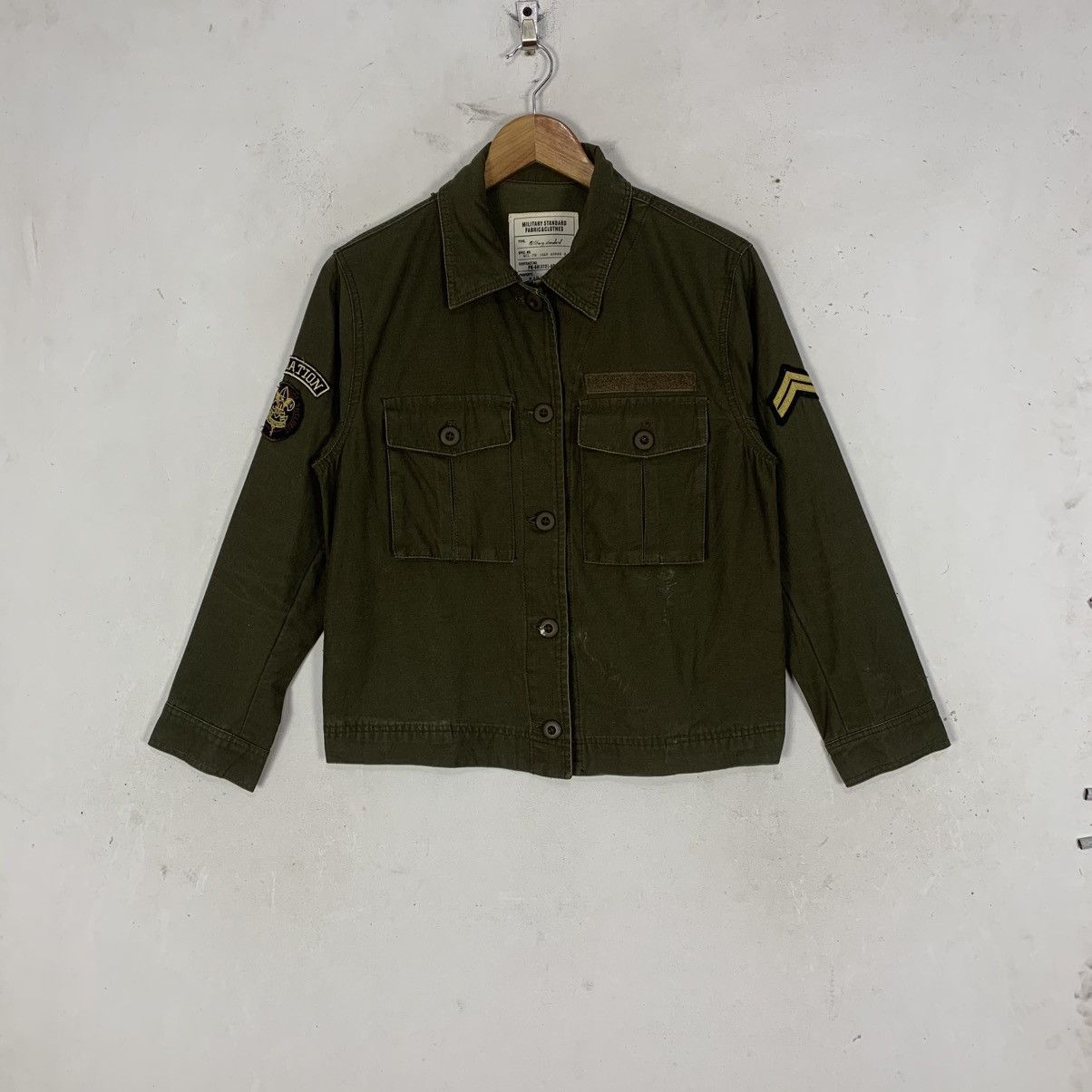 military standard clothing by Alicia Pageboy Button Jacket