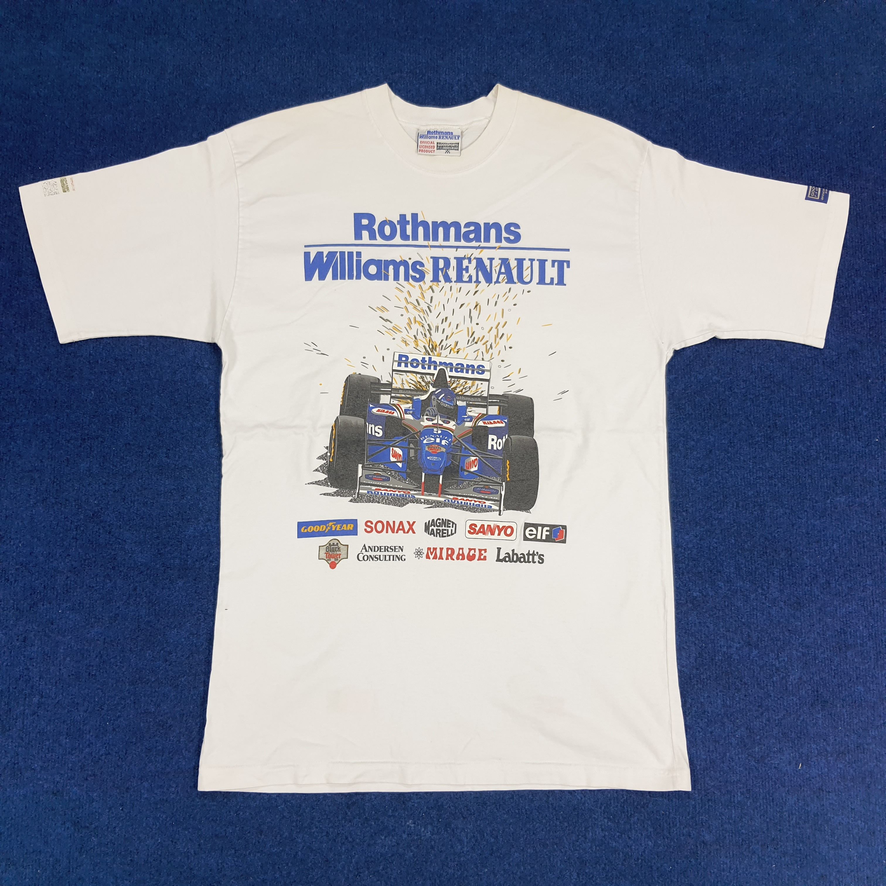 Vintage Vintage Rothman William Renault F1 Motorsports Racing Tshirt Size US M / EU 48-50 / 2 - 1 Thumbnail