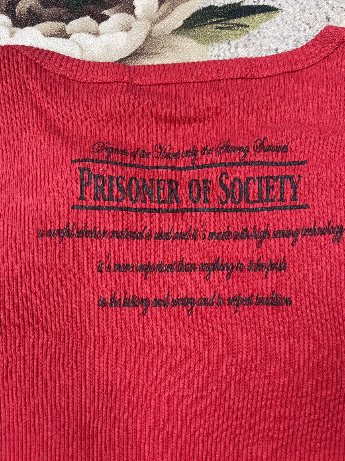 In The Attic Vintage In The Attic Homme Prisoner of Society Tshirt Size US L / EU 52-54 / 3 - 8 Thumbnail