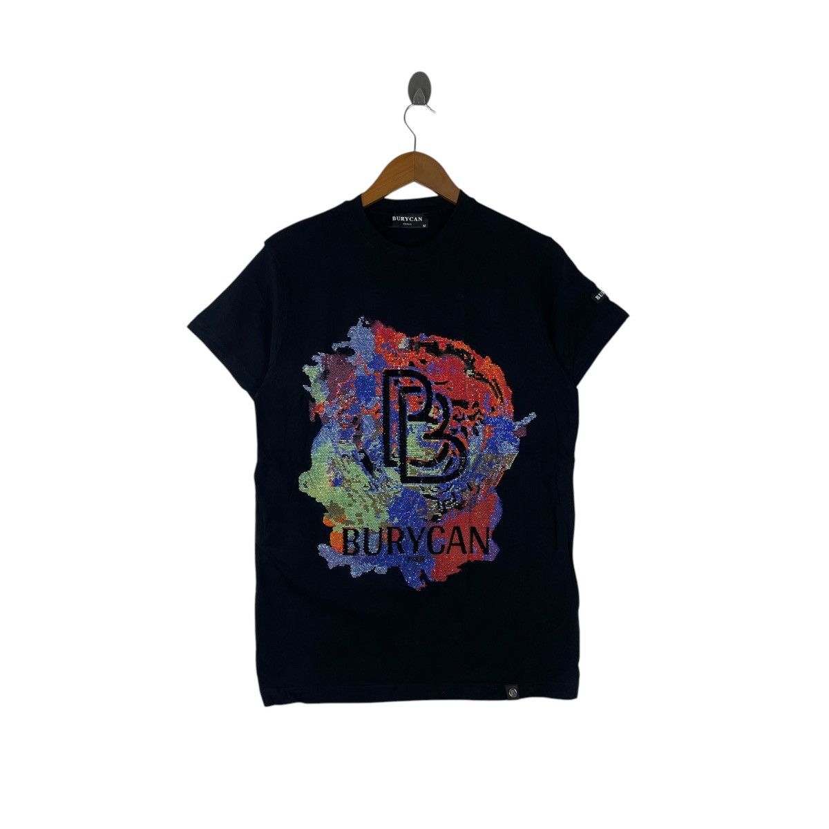 Other Burycan Paris Black Bling Art Work Tee Shirt Size US M / EU 48-50 / 2 - 1 Thumbnail
