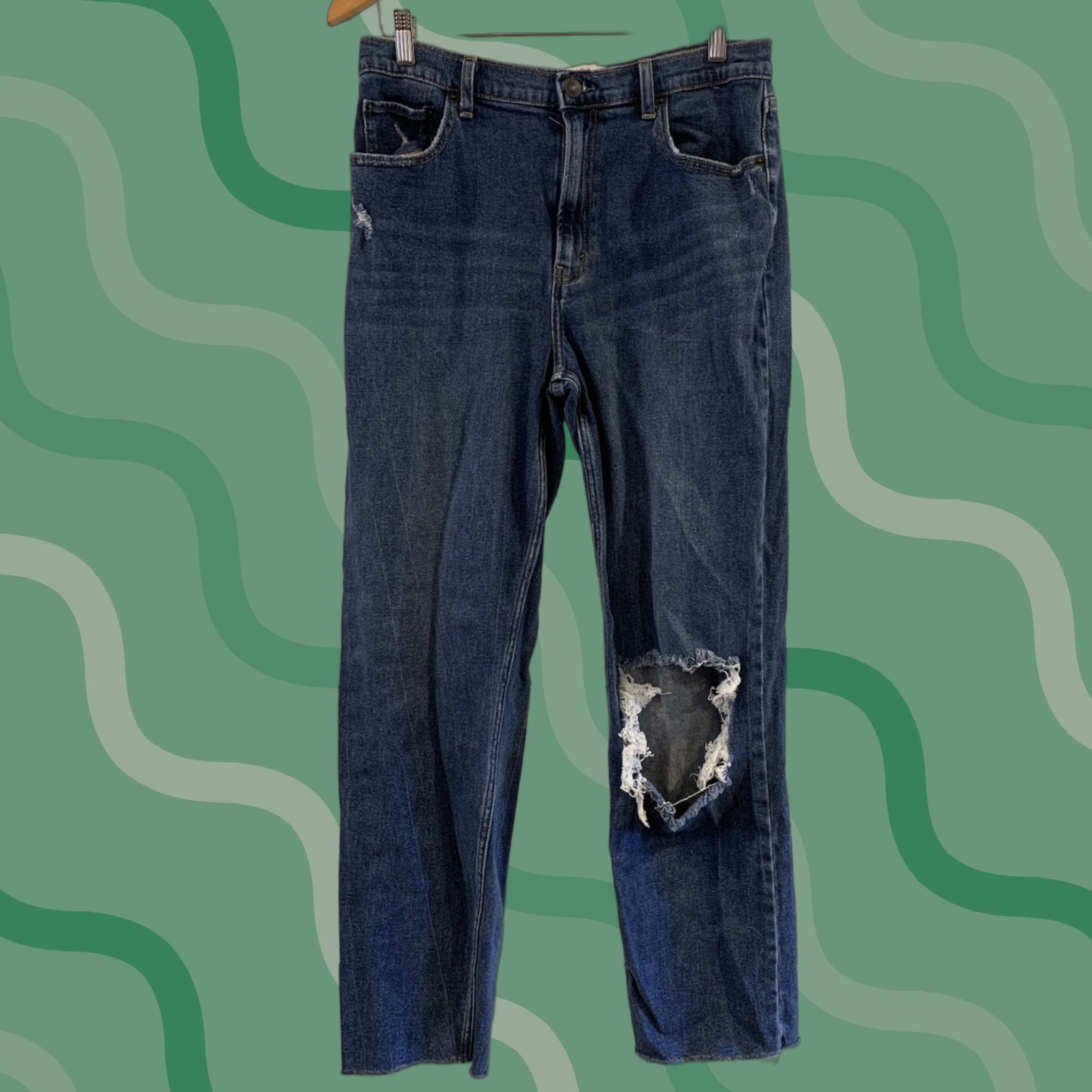 Abercrombie & Fitch VINTAGE Abercrombie & Fitch Jeans Women 31 Inseam 30 High Rise 90s Straight Blue 90s Womens 31 Size ONE SIZE - 1 Thumbnail