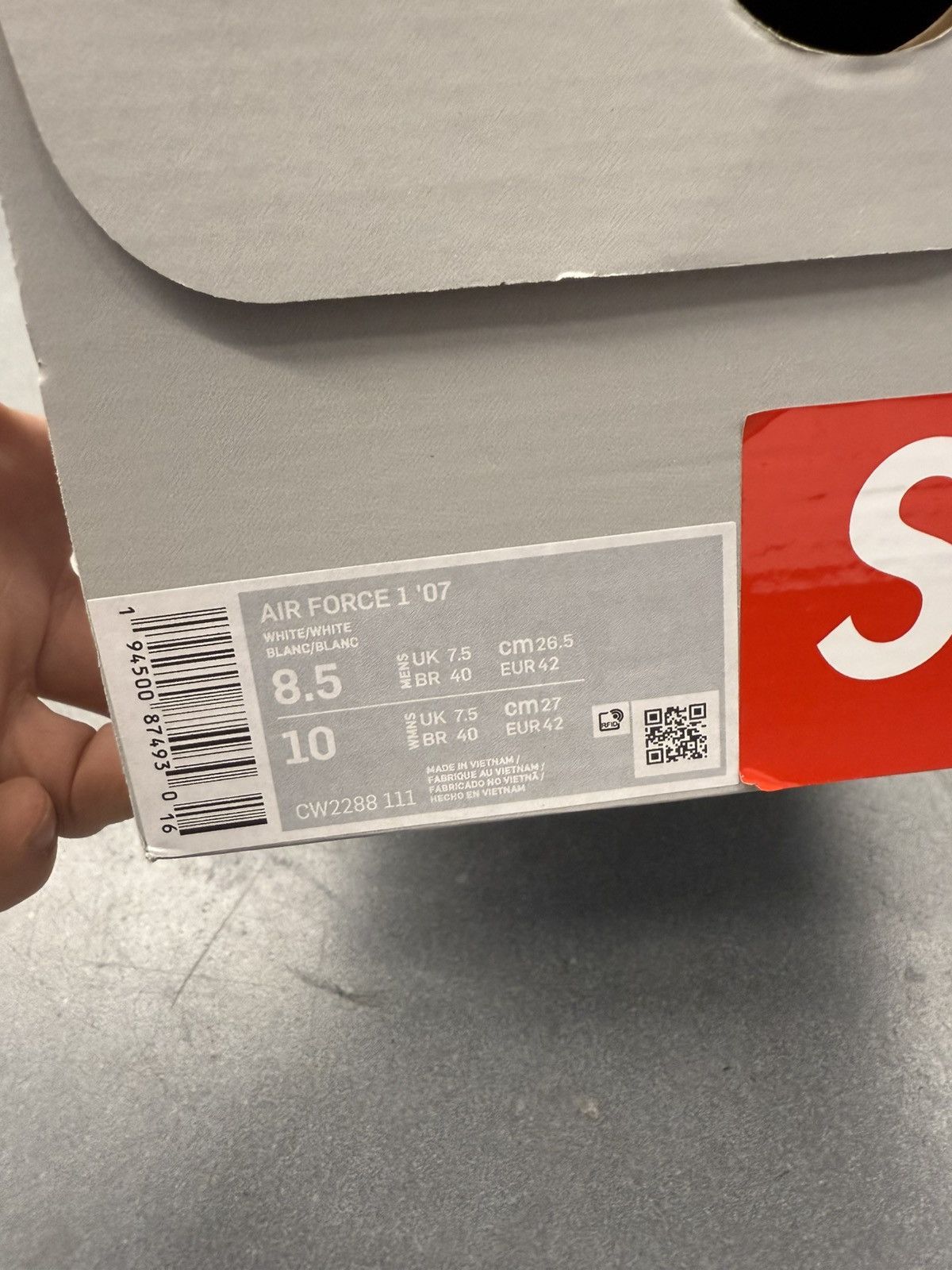 Nike × Supreme 2024 Nike Air Force 1 Low Supreme Shanghai Size US 8 / EU 41 - 14 Thumbnail