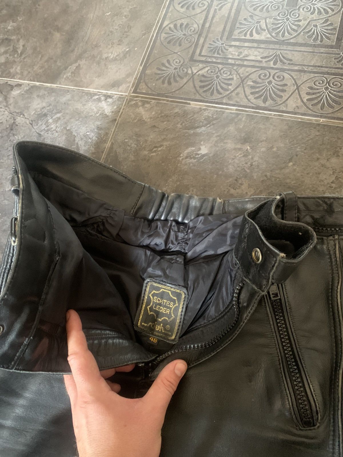 Genuine Leather Vintage Racing Leather Moto Pants Size US M / EU 48-50 / 2 - 8 Thumbnail
