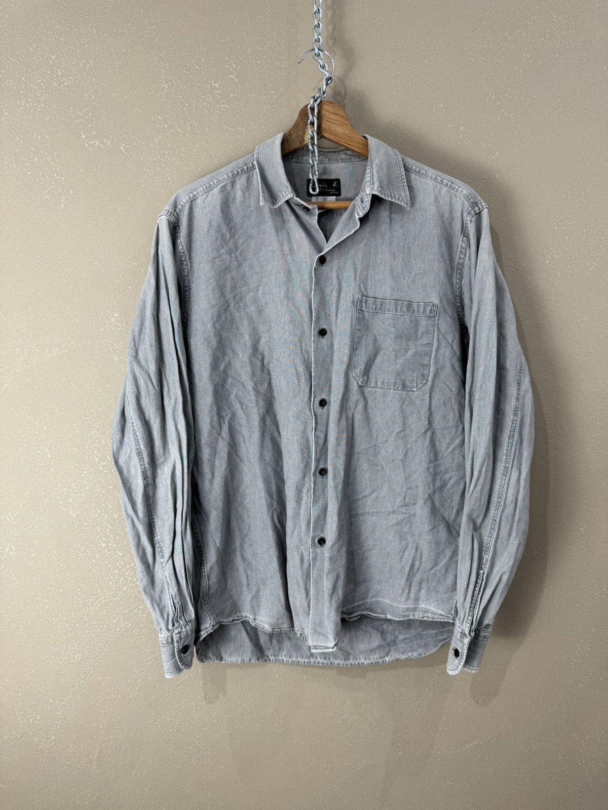 agnes b. Vintage Designer rare Agnes B. Grey Shirt Size US M / EU 48-50 / 2 - 1 Thumbnail