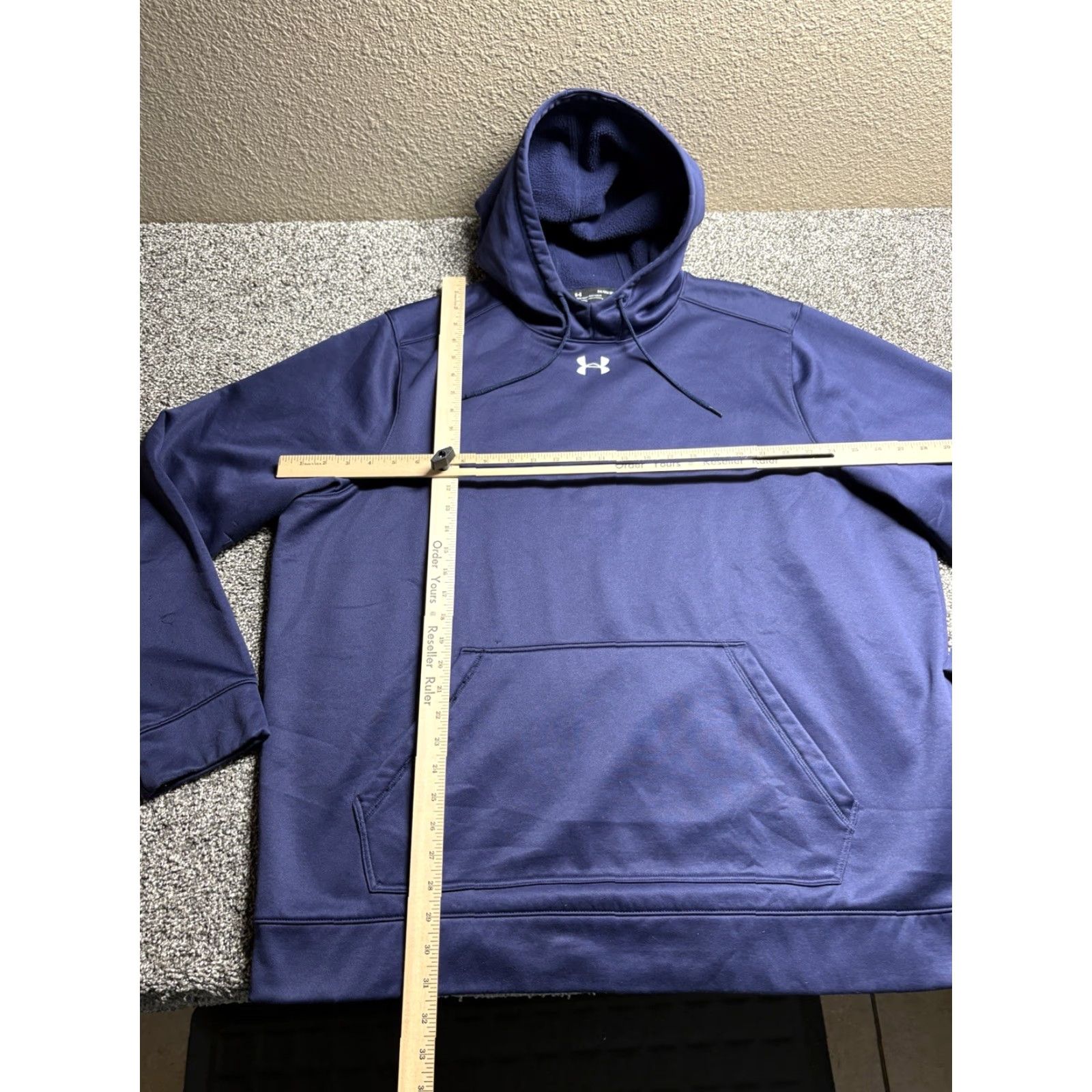 Under Armour Under Armour Hoodie Mens 3XL Blue Sweatshirt Fleece Lined Coldgear Hooded Pullover Sweatshirt Regular Fit Mens Blue 3XL Size US XXL / EU 58 / 5 - 4 Thumbnail