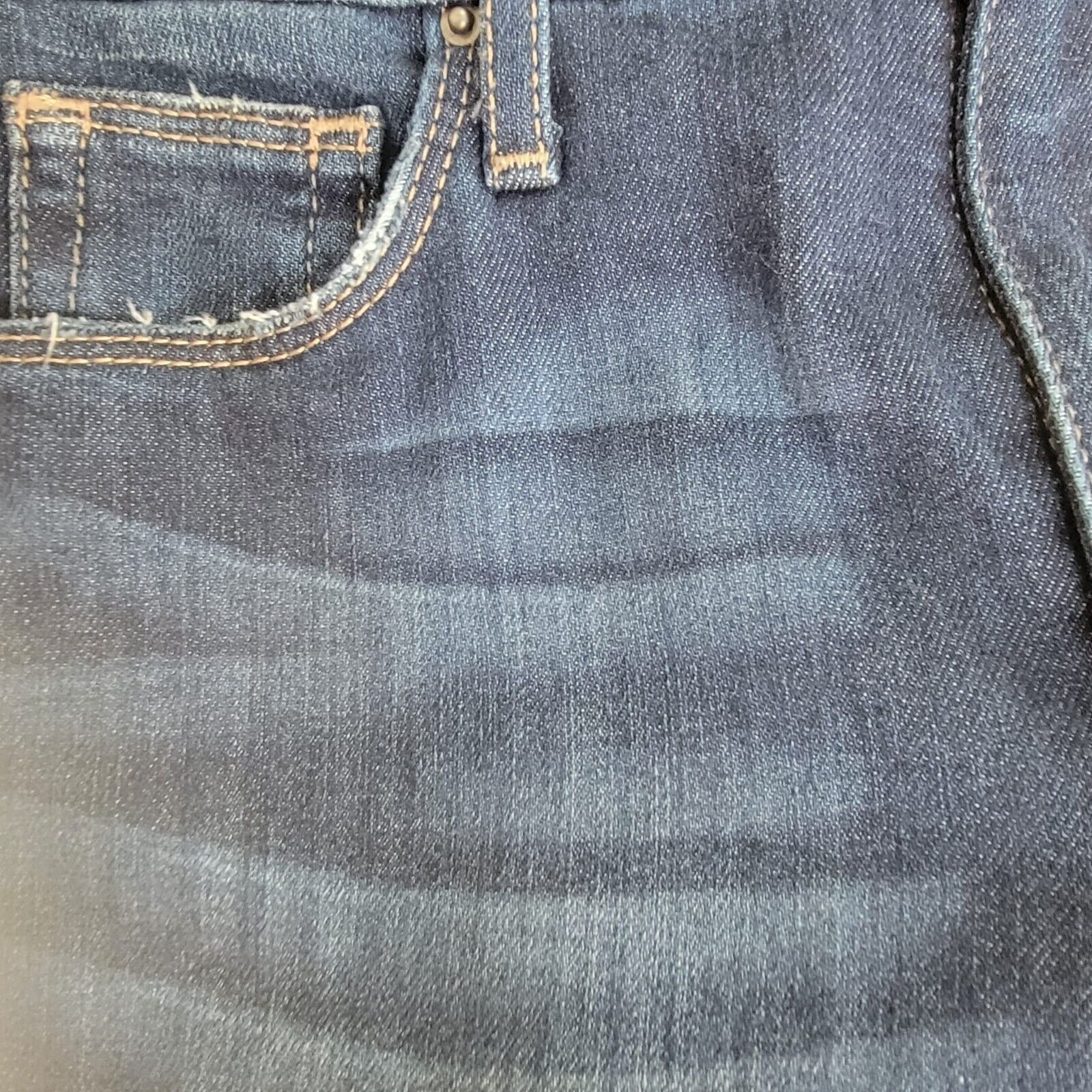 Joe's ❤️Joe's High Rise Skinny Ankle Jeans Dark Wash Diagonal Fray Size 40" / US 18 - 8 Thumbnail