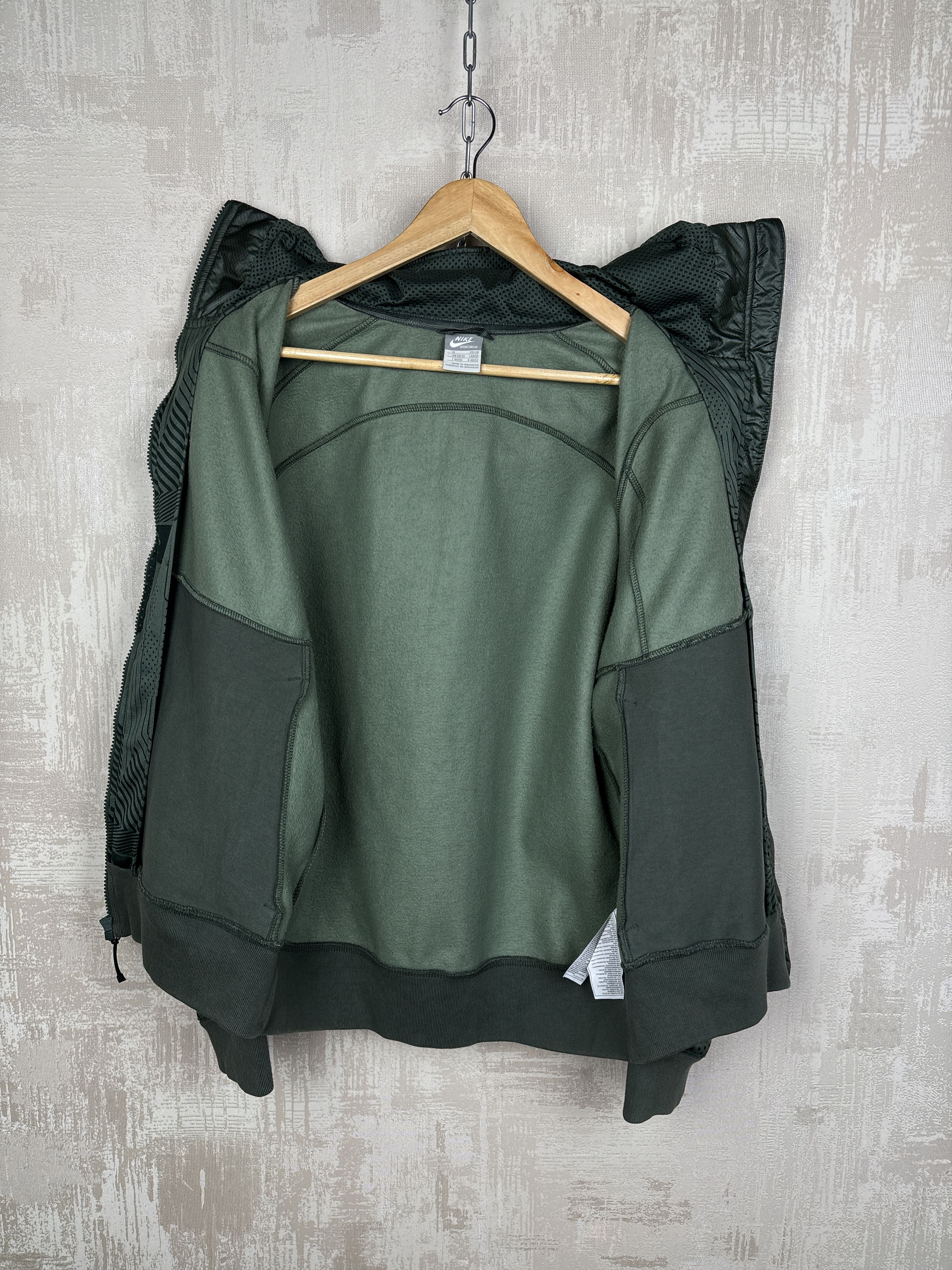 Nike 00's Nike Air Rare Vintage Geometric Zip Hoodie Gorpcore Y2K Size US M / EU 48-50 / 2 - 10 Thumbnail