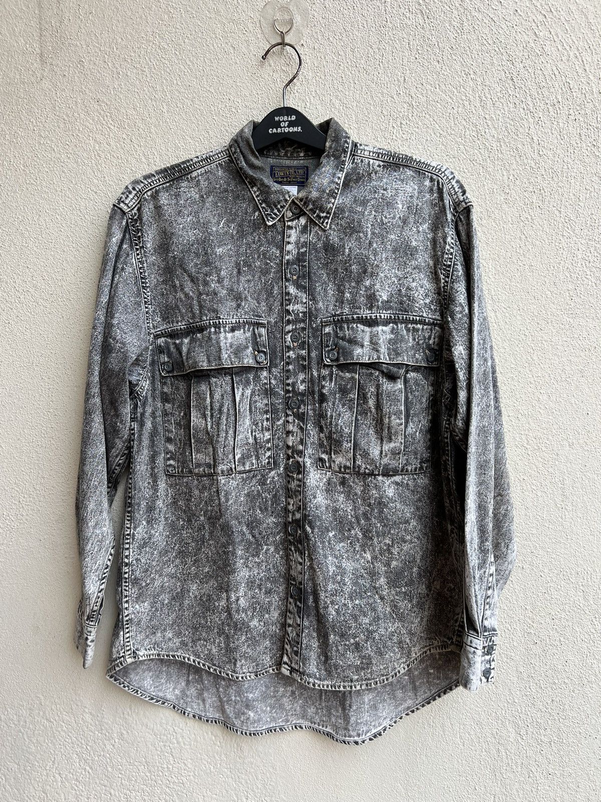 Edwin Vintage Edwin Japan Acid Washed Double Pocket Oversize Shirt Size US M / EU 48-50 / 2 - 23 Thumbnail