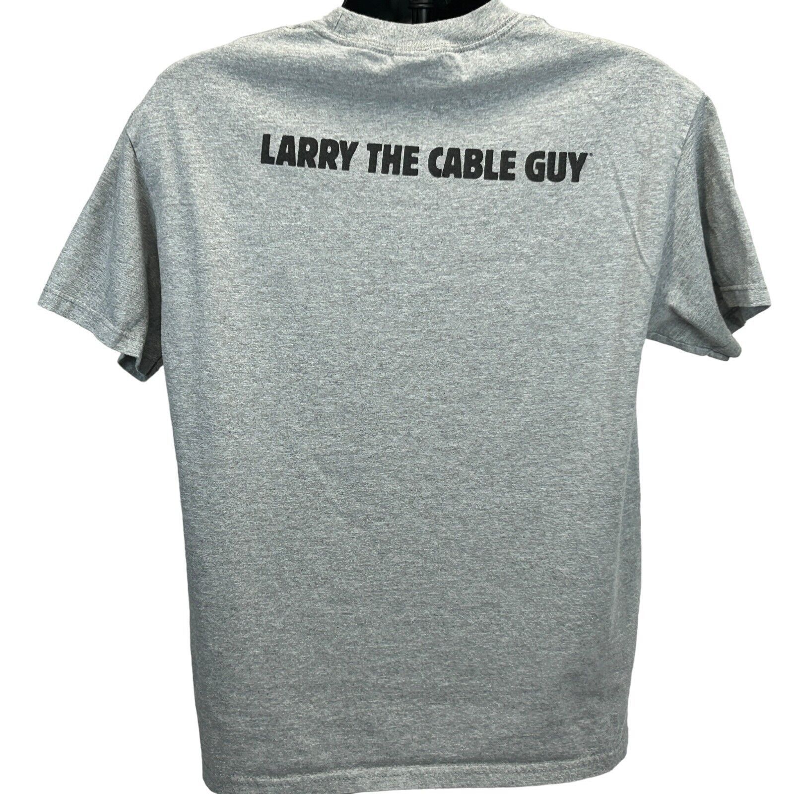 Vintage Vintage Y2Ks Larry the Cable Guy Git R Done T Shirt Gray L Size US L / EU 52-54 / 3 - 3 Thumbnail