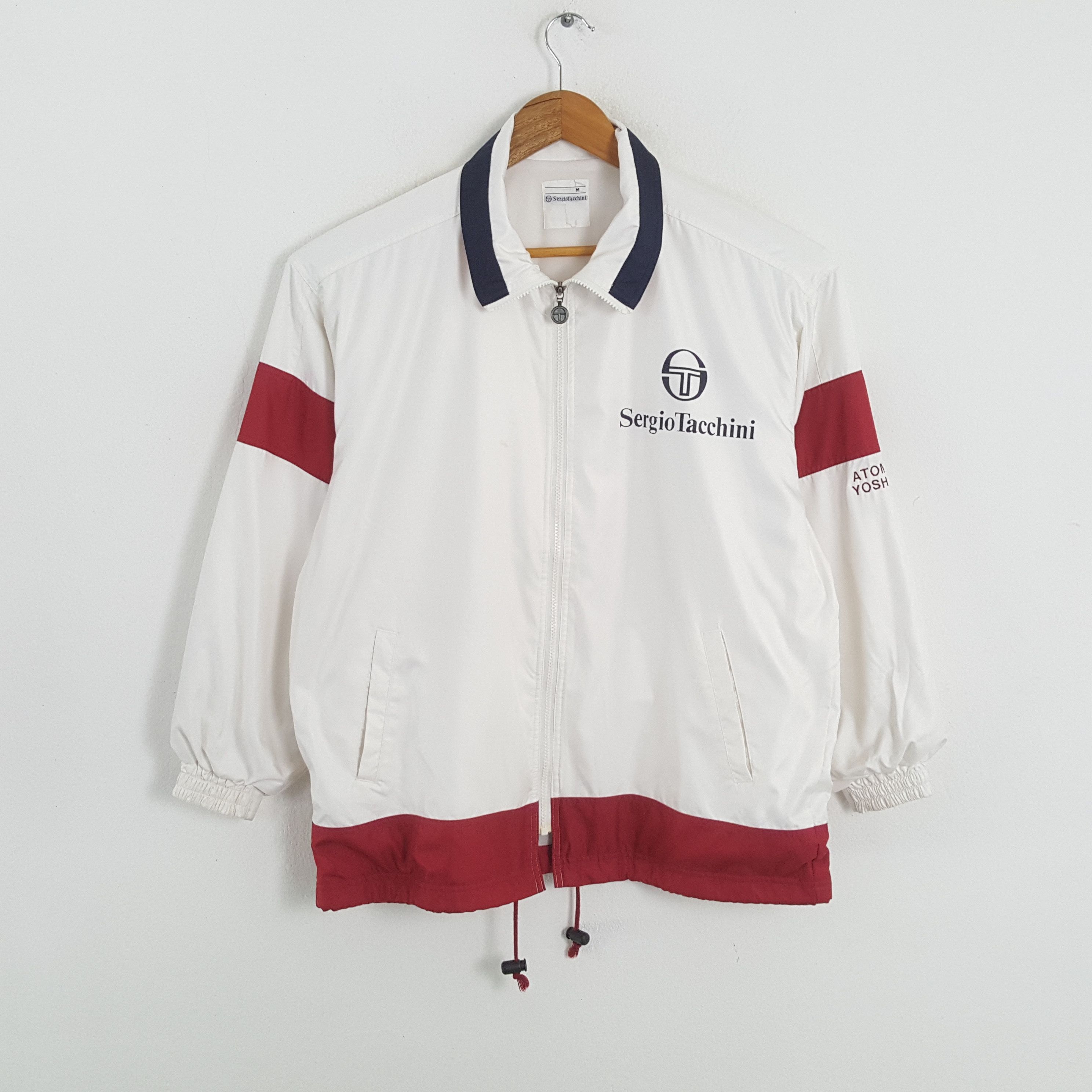 Japanese Brand × Sergio Tacchini × Vintage Vintage SERGIO TACCHINI ALL WAKO Sportswear Windbreaker Size US L / EU 52-54 / 3 - 3 Thumbnail