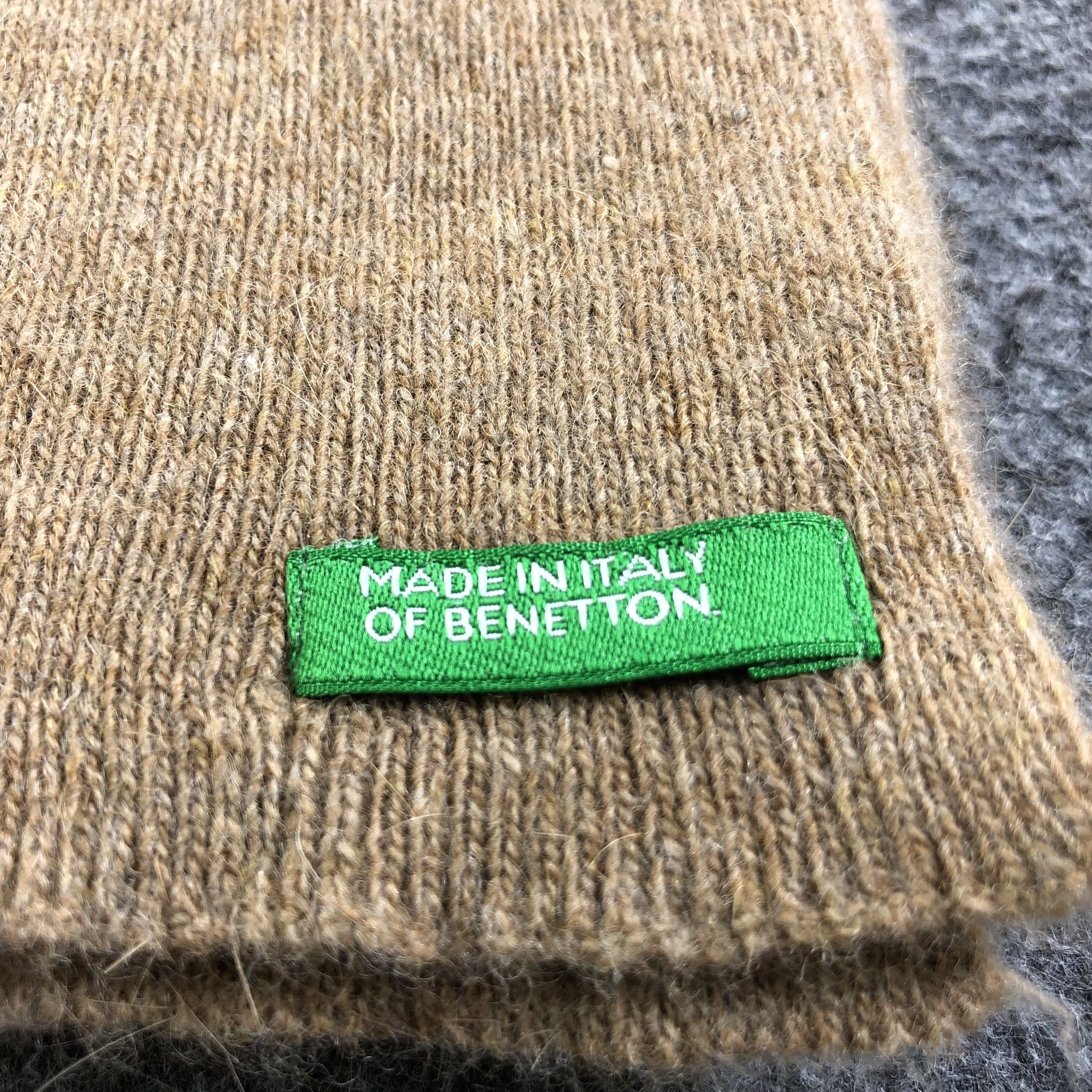 Benetton Benetton Made in Italy Wool Scarf Muffler V1802 Size ONE SIZE - 4 Thumbnail