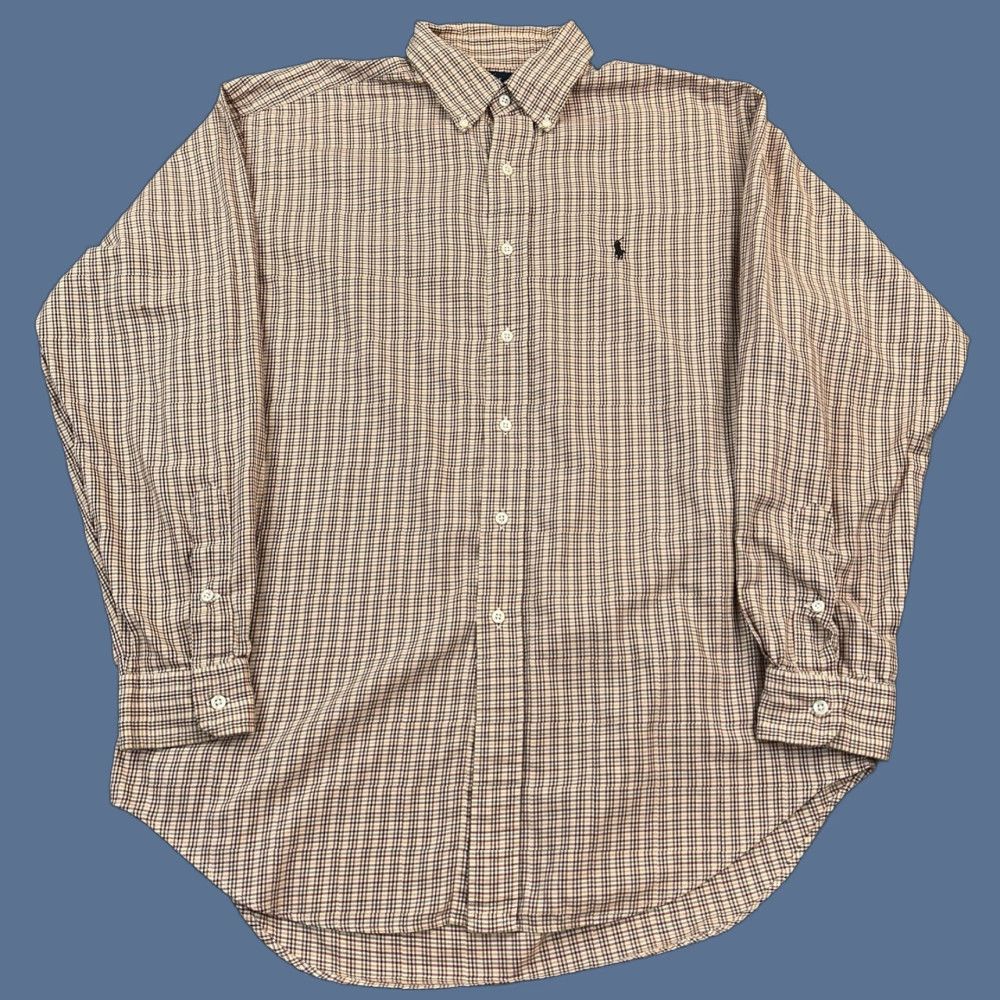 Ralph Lauren VINTAGE Ralph Lauren Shirt Mens Medium Plaid Blake Long Sleeve Button Down Size US M / EU 48-50 / 2 - 1 Thumbnail