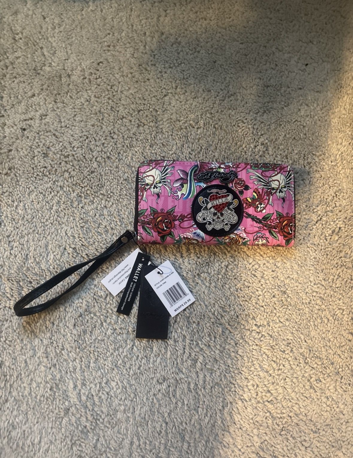 Ed Hardy Pink Ed Hardy Purse/Wallet Size ONE SIZE - 1 Thumbnail
