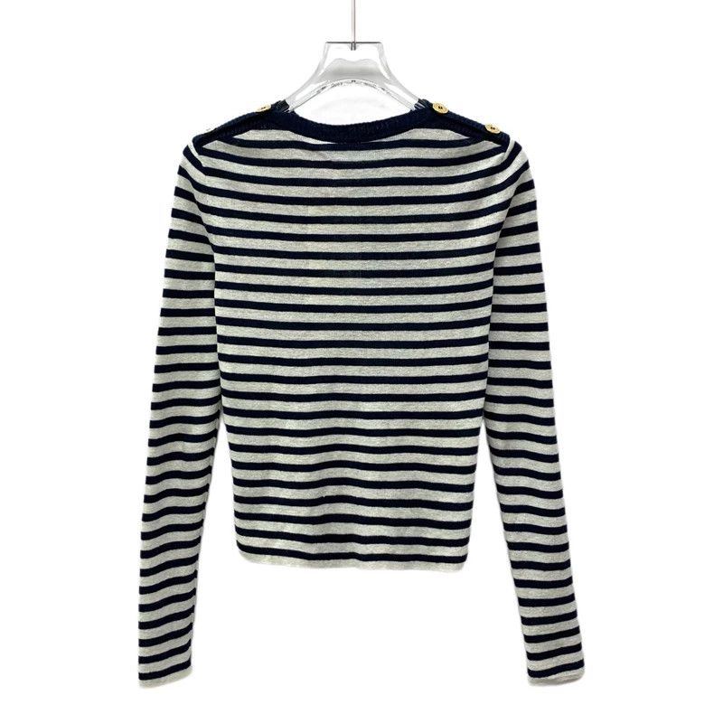 Dior Dior Color-blocked striped logo letter inlaid linen round-n Size XXS / US 00 / IT 34 - 2 Thumbnail