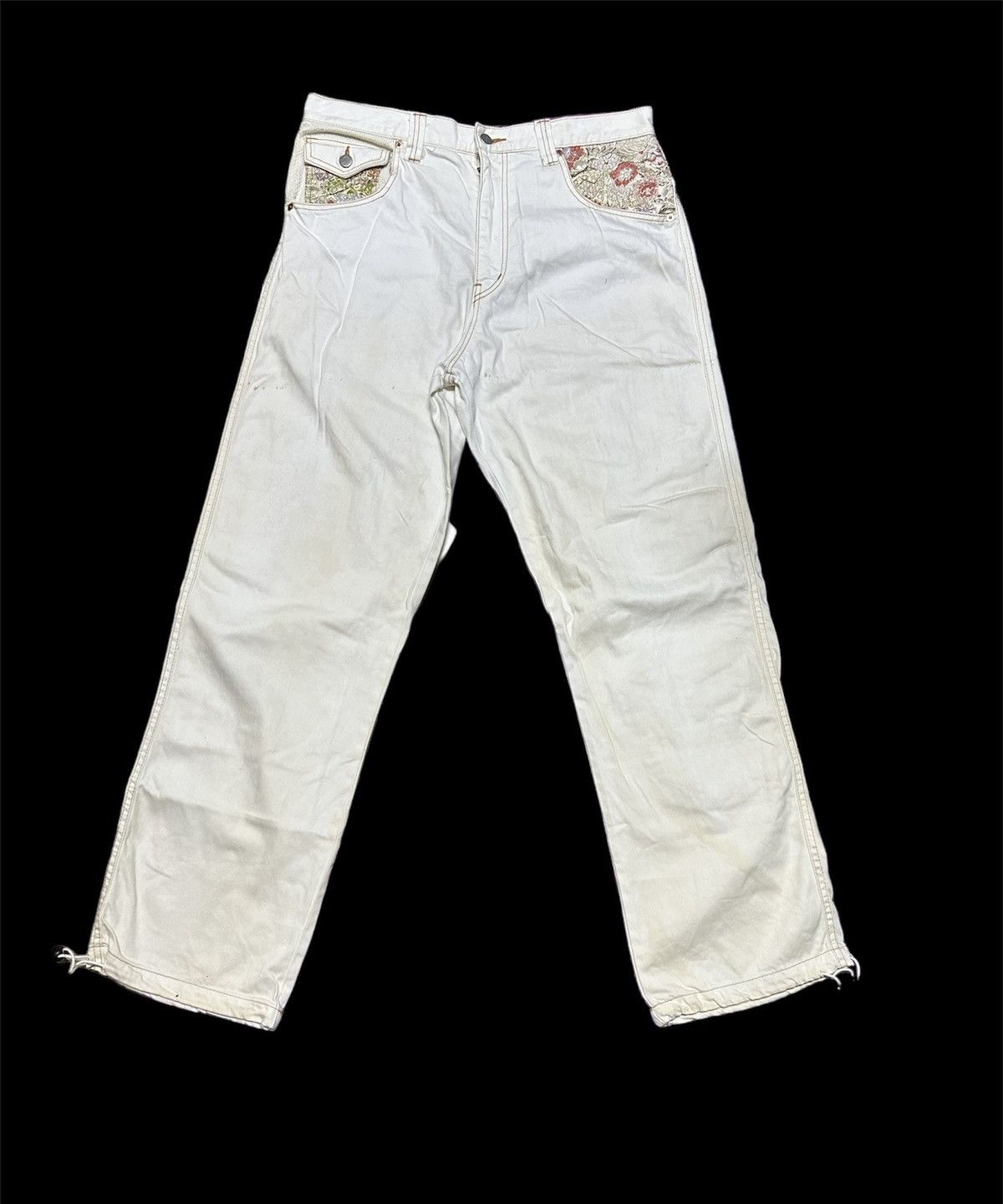 Japanese Brand Juvenile multipocket white denim Size US 36 / EU 52 - 2 Thumbnail