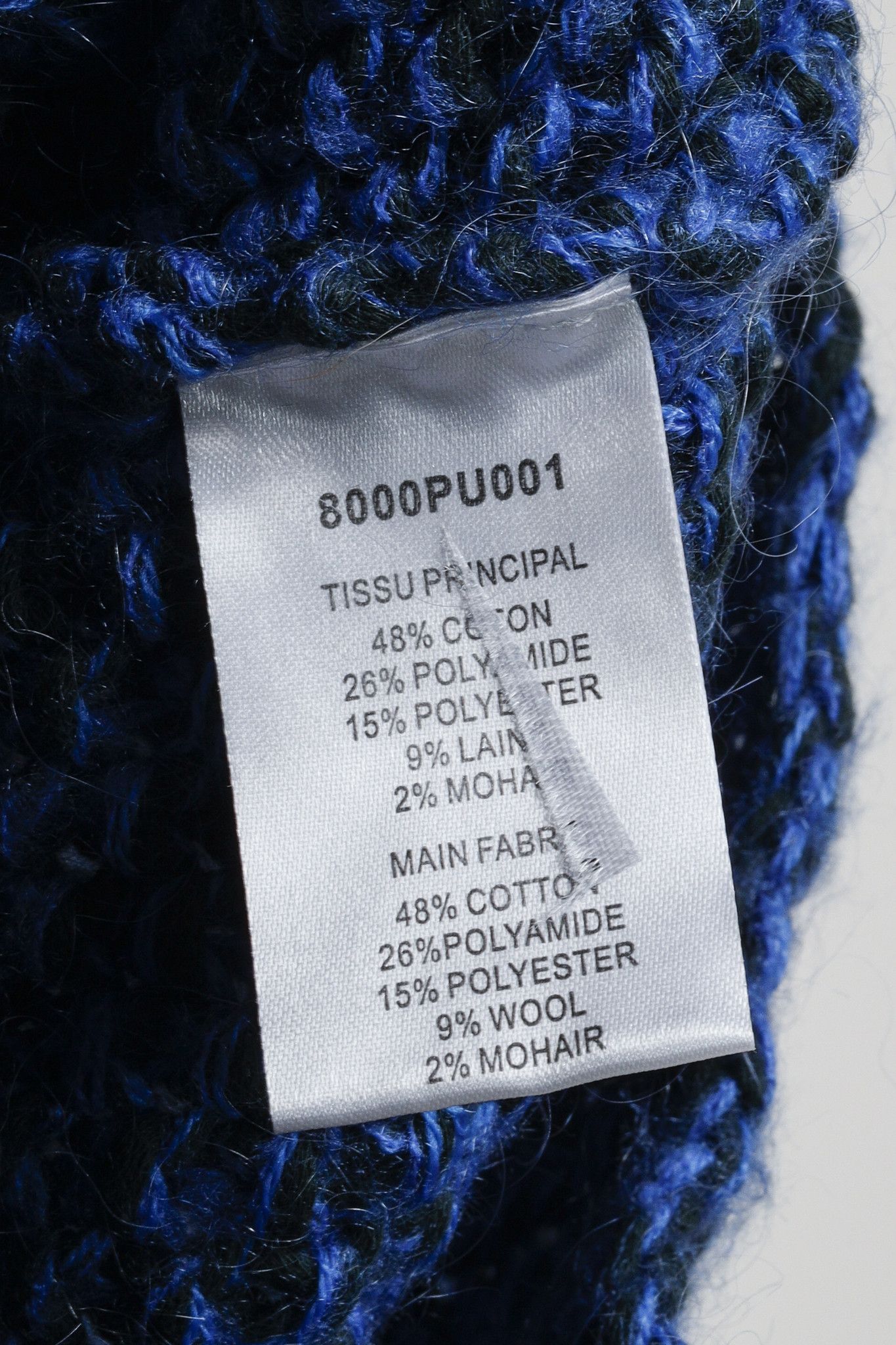 Carven Carven Chunky Cable Knit Black Blue Sweater Size S / US 4 / IT 40 - 8 Thumbnail