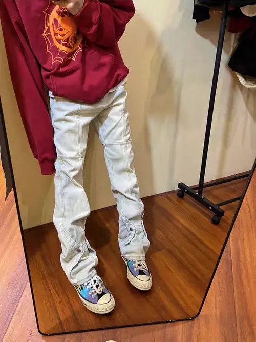 Japanese Brand Minami x Hori White High Street Vintage Casual Jeans Size US 31 - 6 Thumbnail
