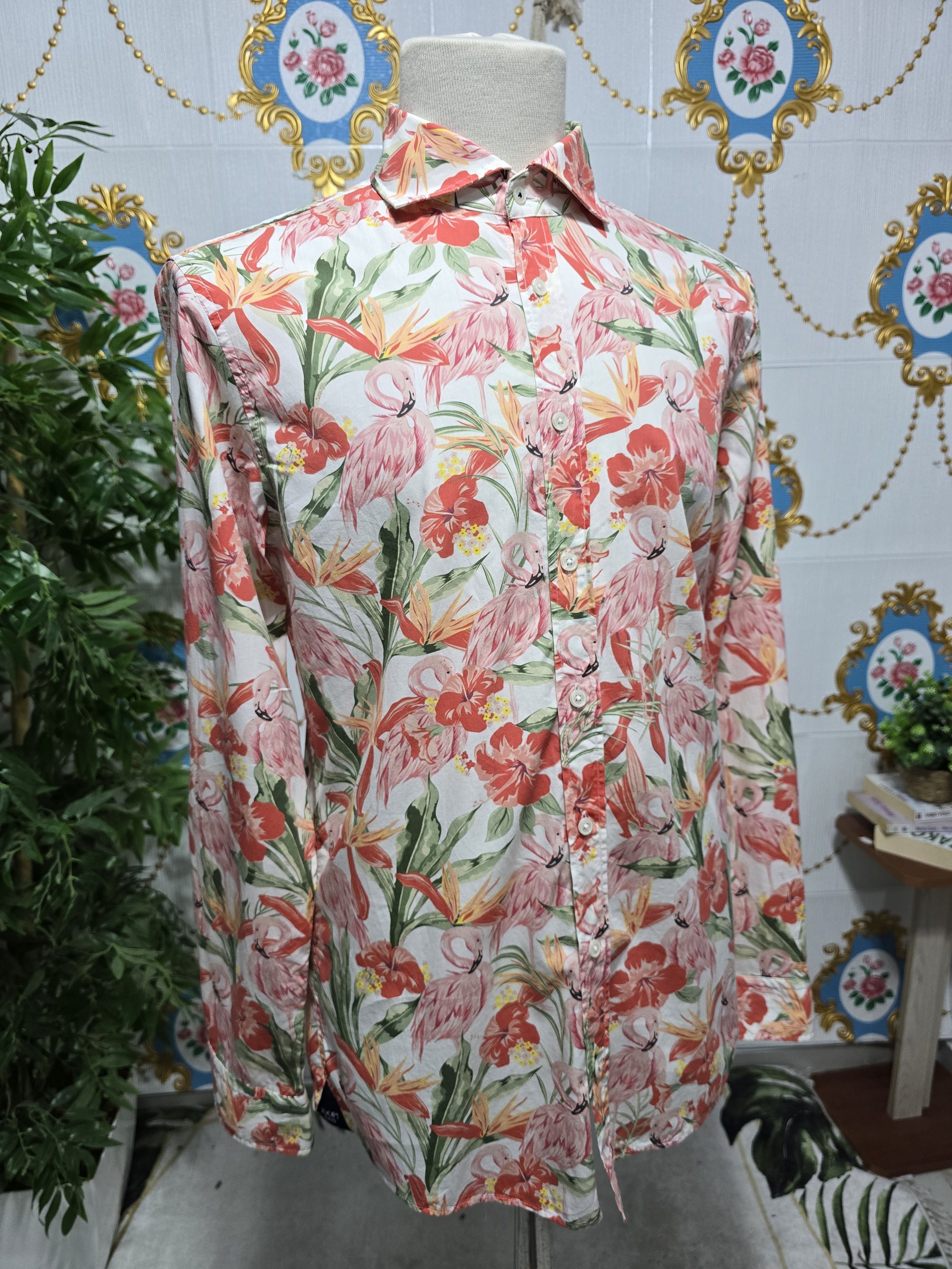 Joop! JOOP shirt size MEDIUM, new , flamingo pattern Size US M / EU 48-50 / 2 - 7 Thumbnail