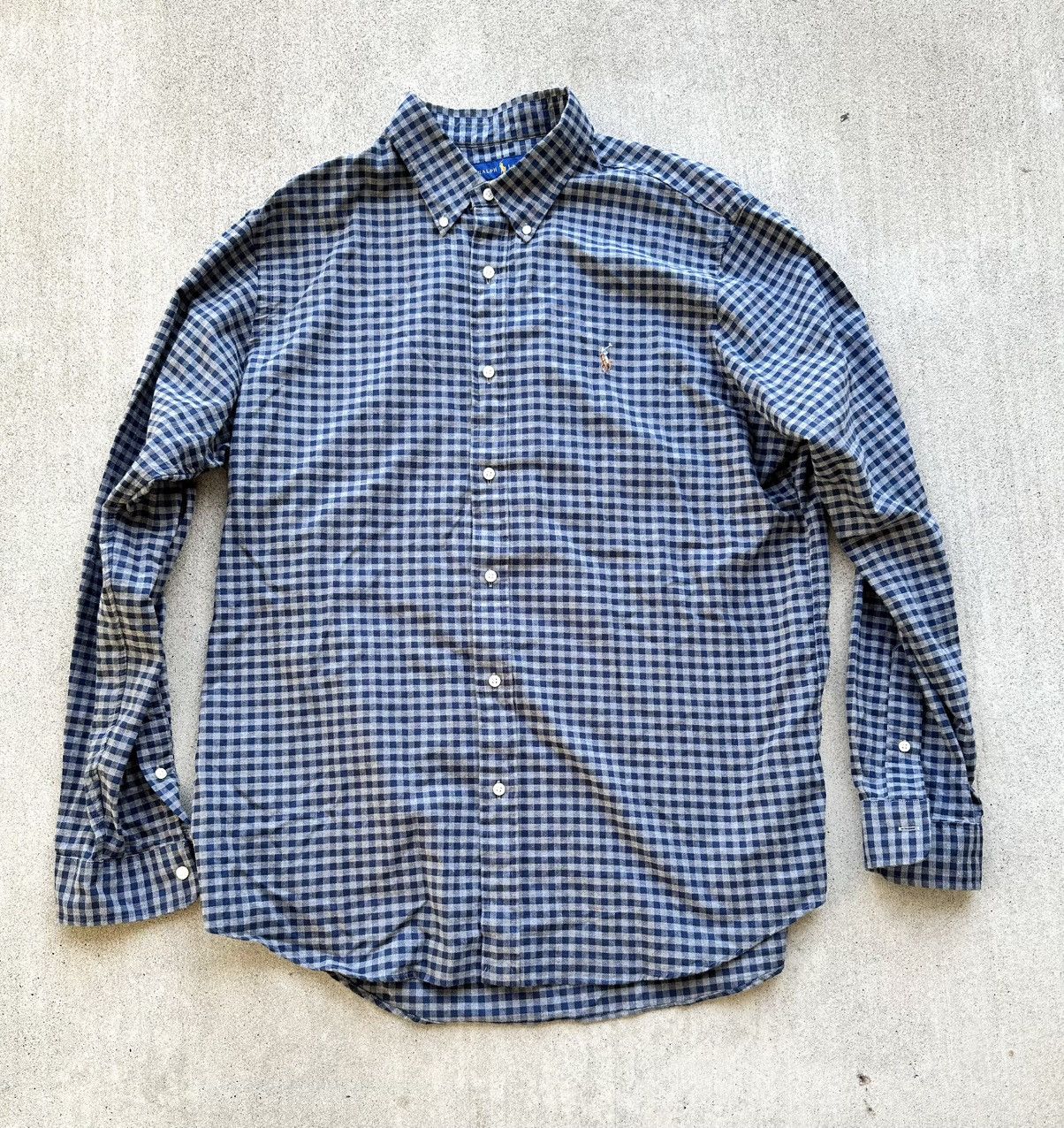 Polo Ralph Lauren Polo Ralph Lauren Gingham Shirt Xl Flesh Rider Button Up Size US XL / EU 56 / 4 - 1 Thumbnail