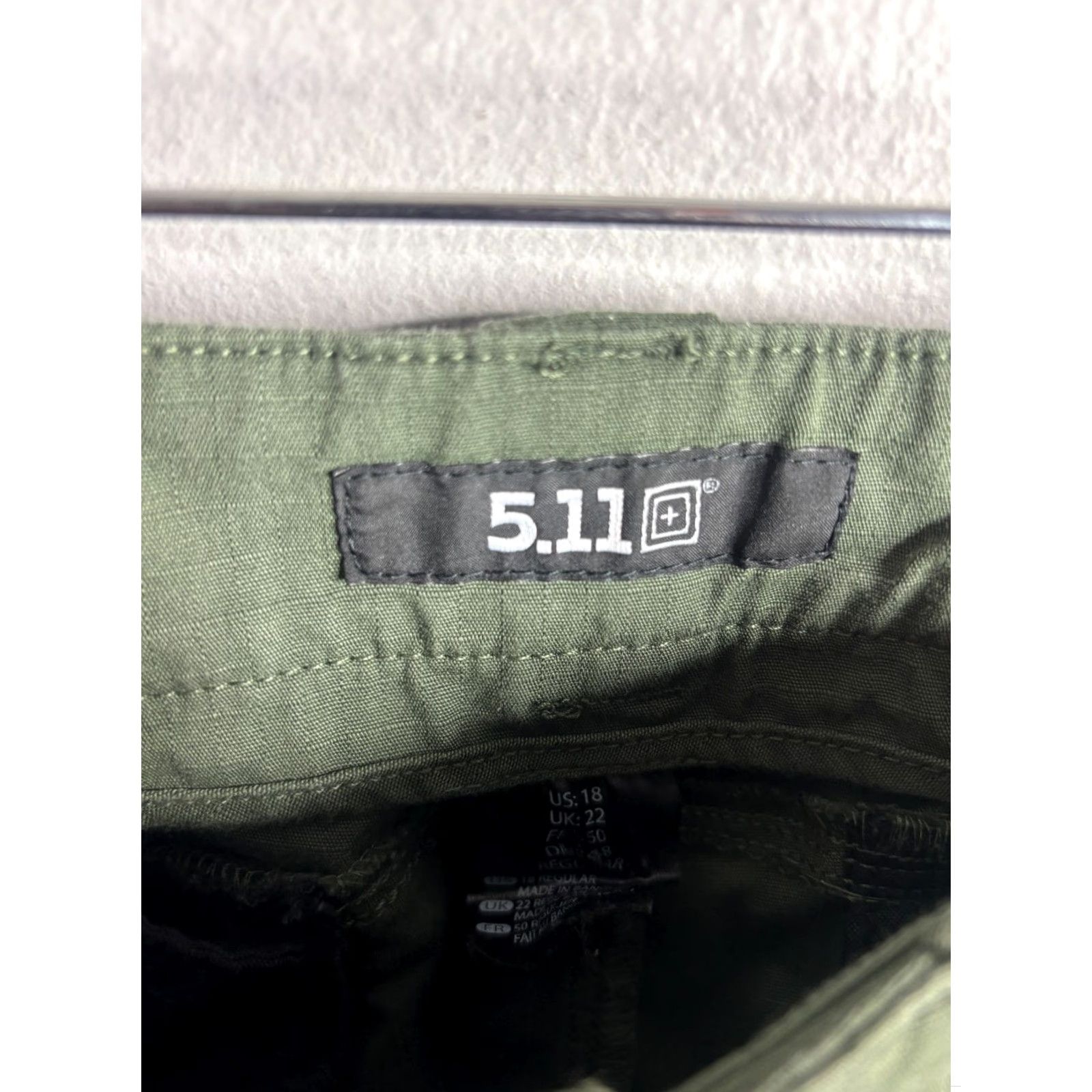 Vintage 5.11 Tactical Pants Womens 18 Regular Green Cargo Ripstop Outdoor Hiking Pants Women Regular 5.11 Tactical Green Cargo Size 40" / US 18 - 3 Thumbnail