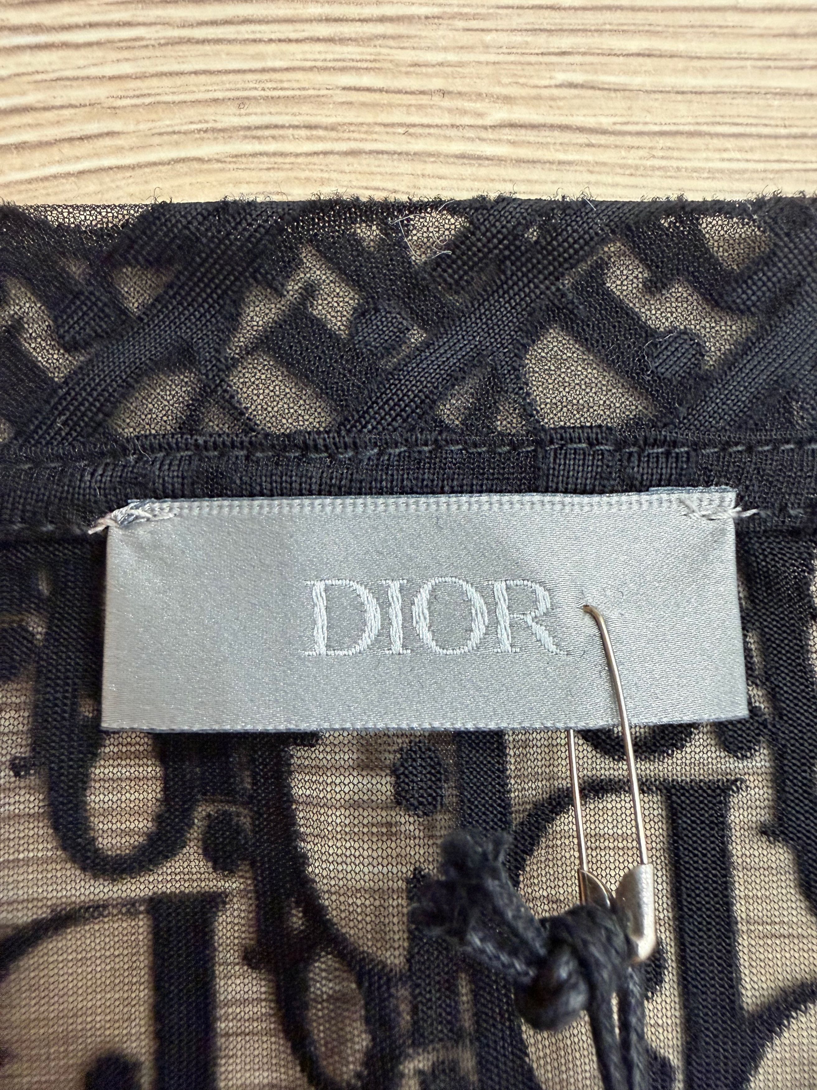 Dior Oblique Logo Sheer Transparent Mesh See Through Shirt XS Size US XS / EU 42 / 0 - 13 Thumbnail