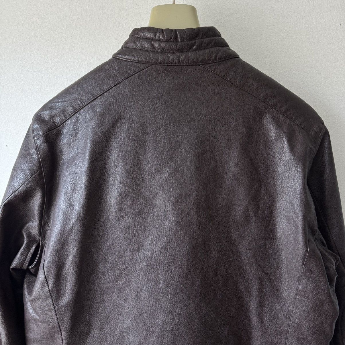 Prada Prada Linea Rossa SS2001 Brown Café Racer Leather Jacket Size US M / EU 48-50 / 2 - 7 Thumbnail
