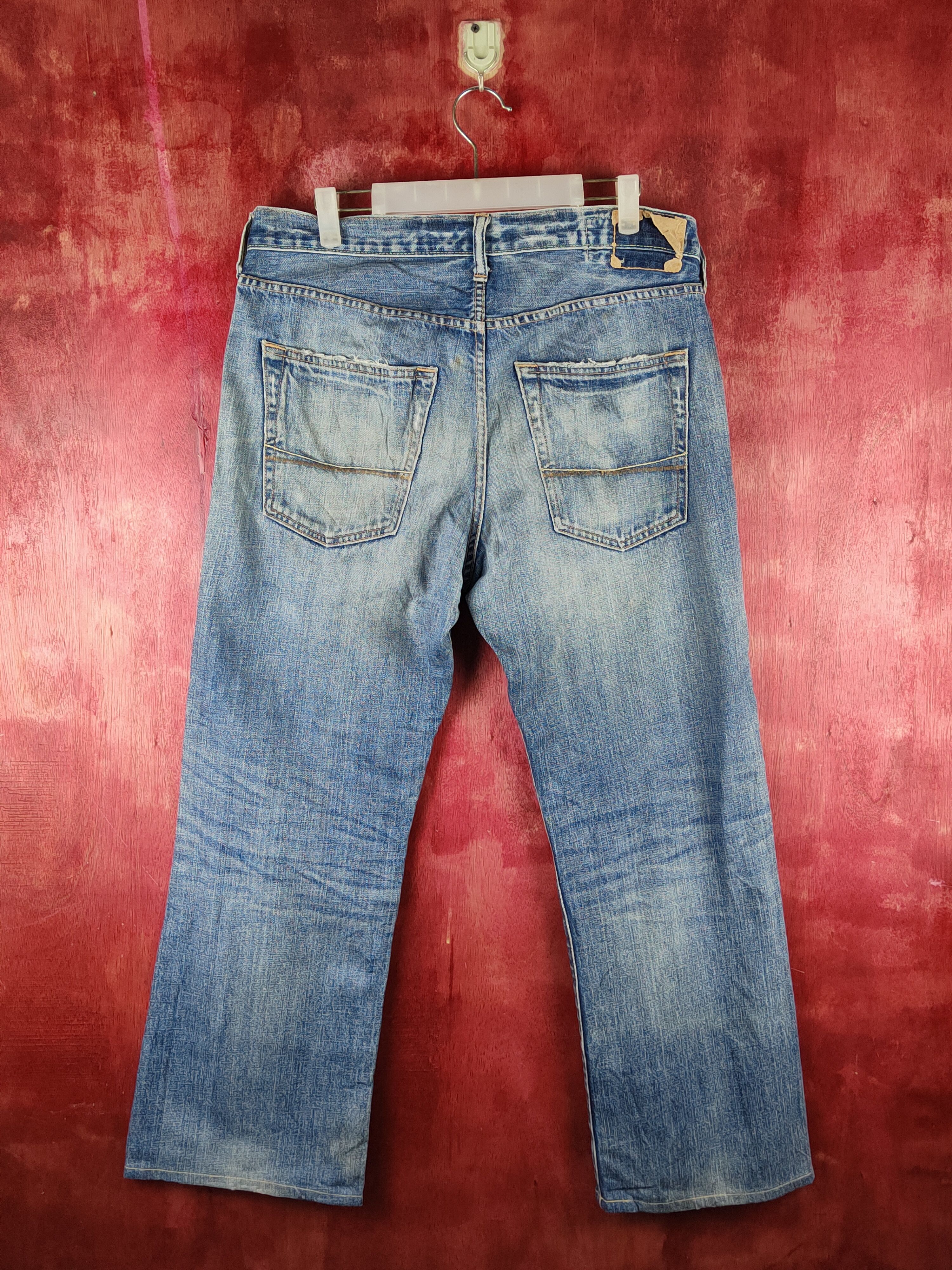 Abercrombie & Fitch Abercrombie & Fitch Blue Distressed Ripped Jeans #S2329 Size US 32 / EU 48 - 7 Thumbnail