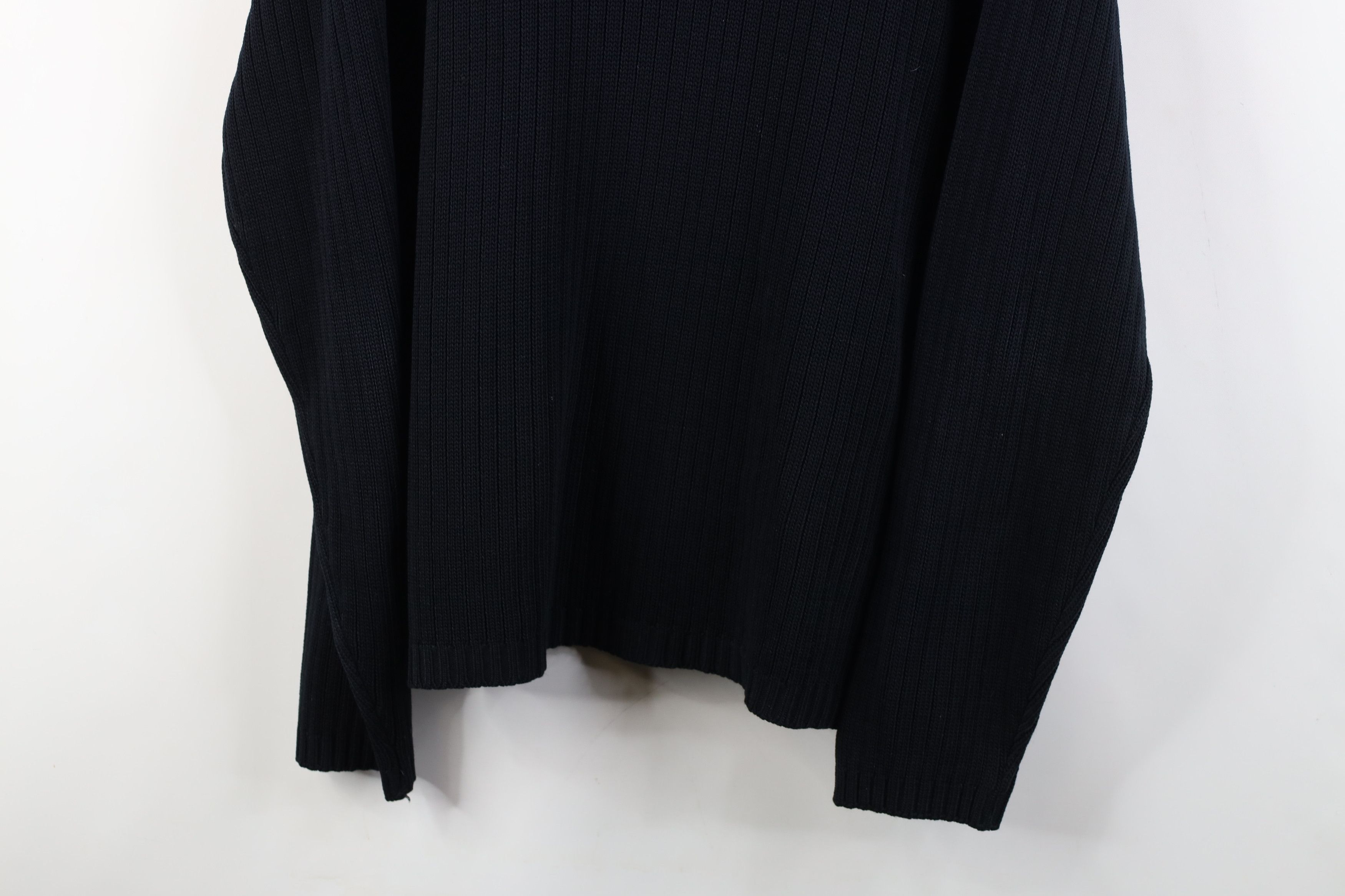 Vintage Vintage 90s Streetwear Thin Ribbed Knit Turtleneck Sweater Size US L / EU 52-54 / 3 - 3 Thumbnail