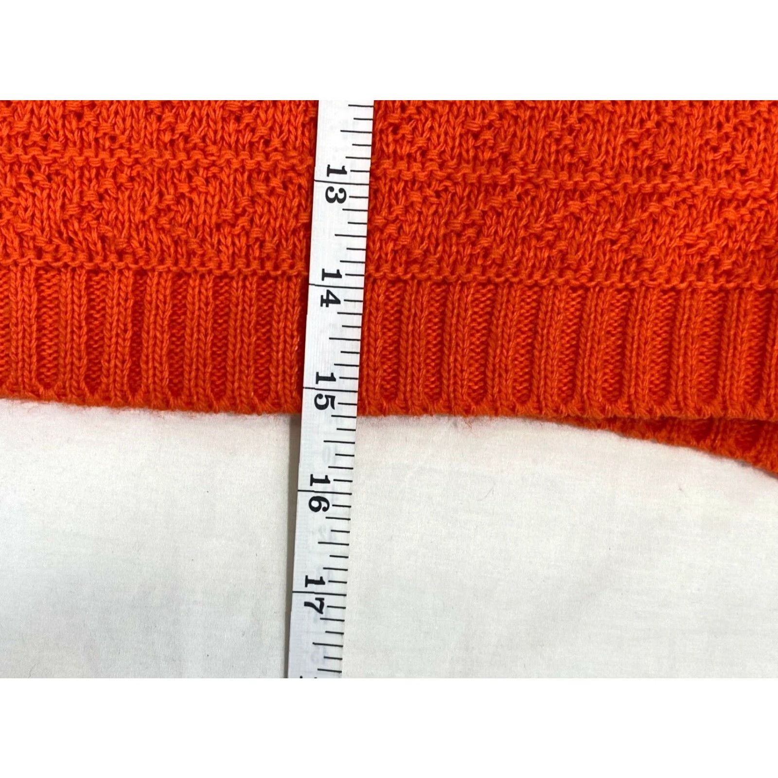 Vintage Cotton Emporium Women’s Orange Knit Crop Sweater Sz Small #623 Size S / US 4 / IT 40 - 6 Thumbnail