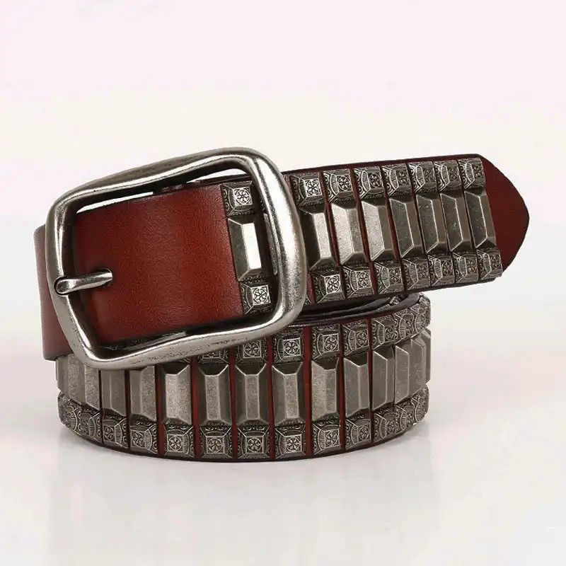 Japanese Brand × Leather Leather Studded Belt Size ONE SIZE - 1 Thumbnail
