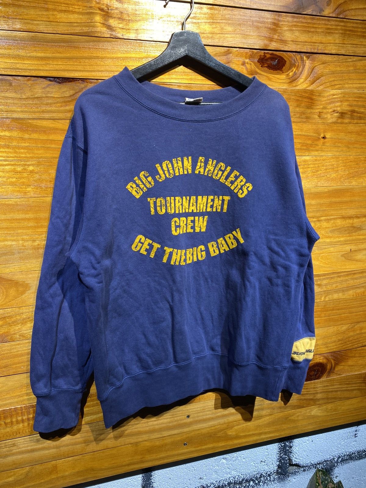 Big John Vintage 90s Big John Anglers Navy Crewneck Get the Big Baby Size US M / EU 48-50 / 2 - 5 Thumbnail