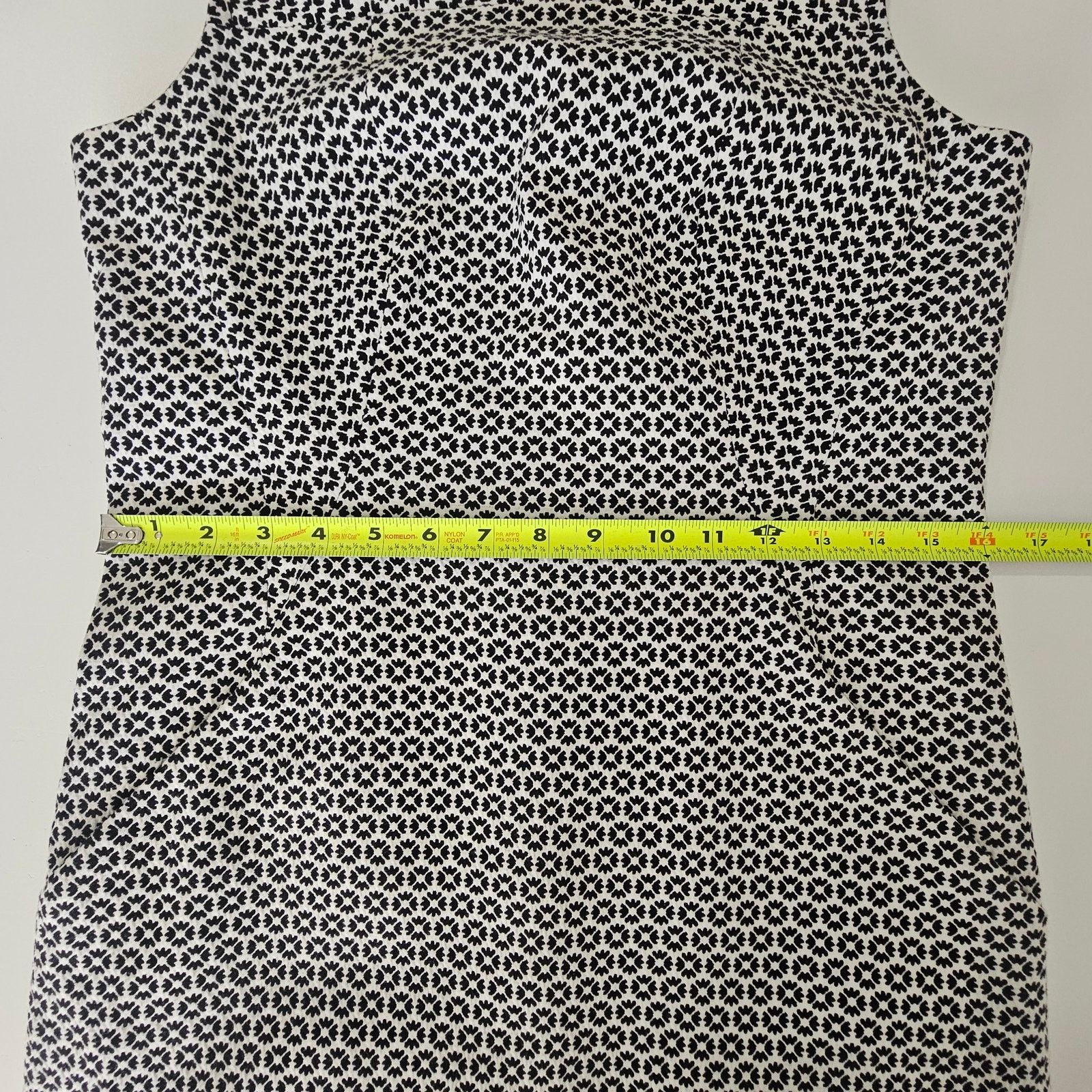 Brooks Brothers EUC Brooks Brothers Black/White Cotton Blend Shift Dress 4 Size S / US 4 / IT 40 - 7 Thumbnail