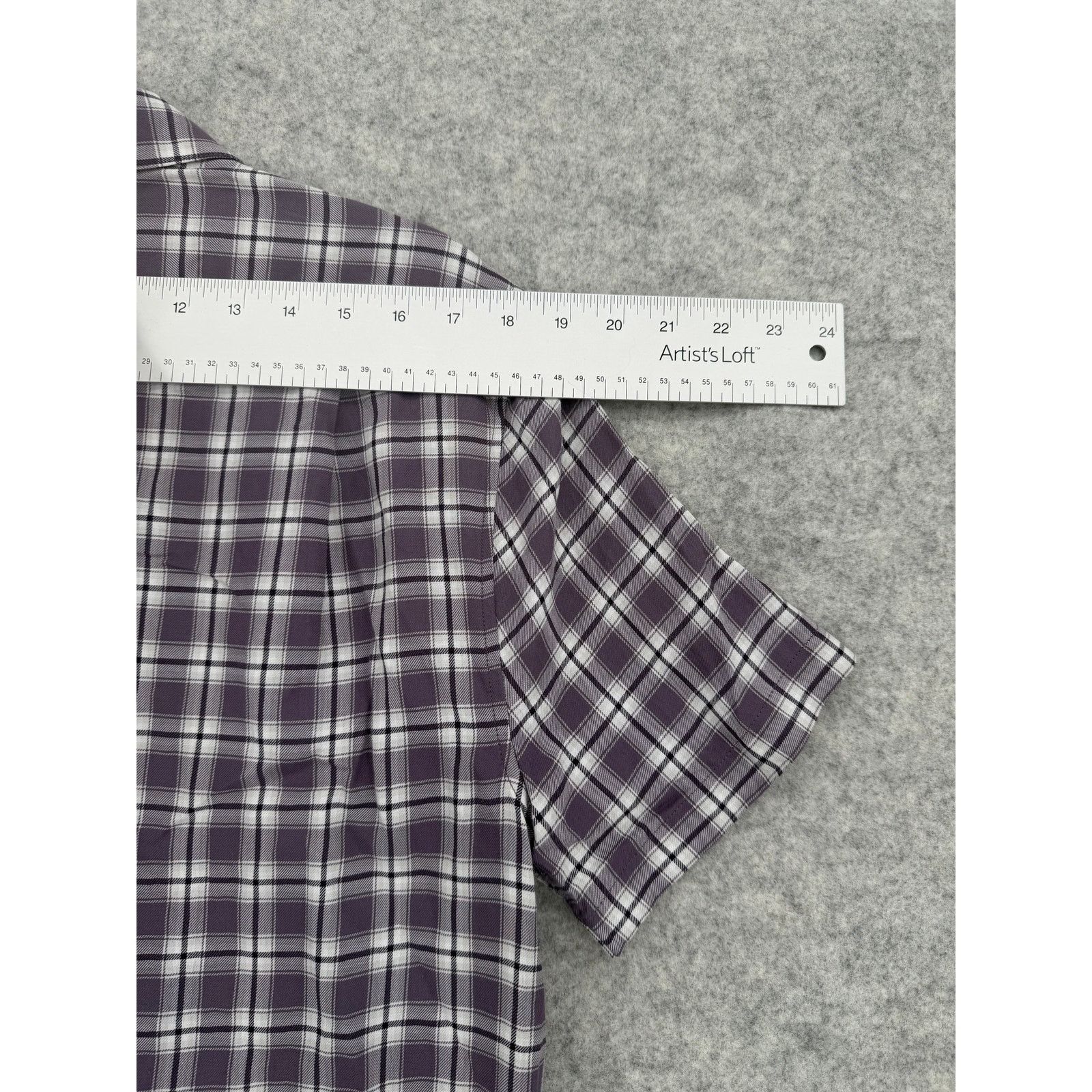 Vince NWT Vince Dusty Sky Purple Plaid Check Waterfront Shirt Size US M / EU 48-50 / 2 - 5 Thumbnail