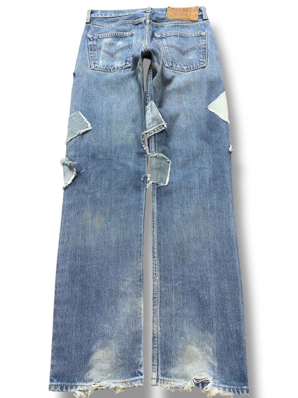 Levi's Vintage Levi’s 501 Sashiko Boro Denim Size US 29 - 5 Thumbnail