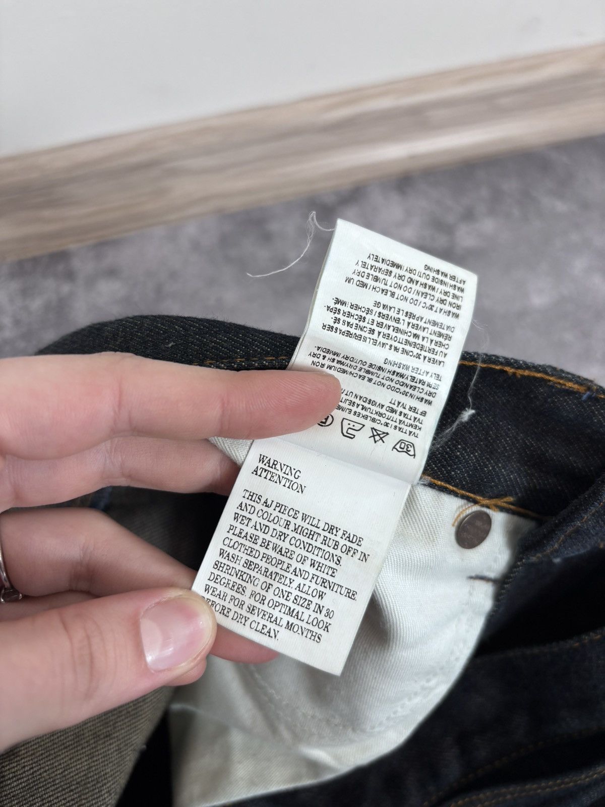 Acne Studios Acne Studios Max Raw Men’s Indigo Navy Blue Denim Jeans Size US 31 - 10 Thumbnail