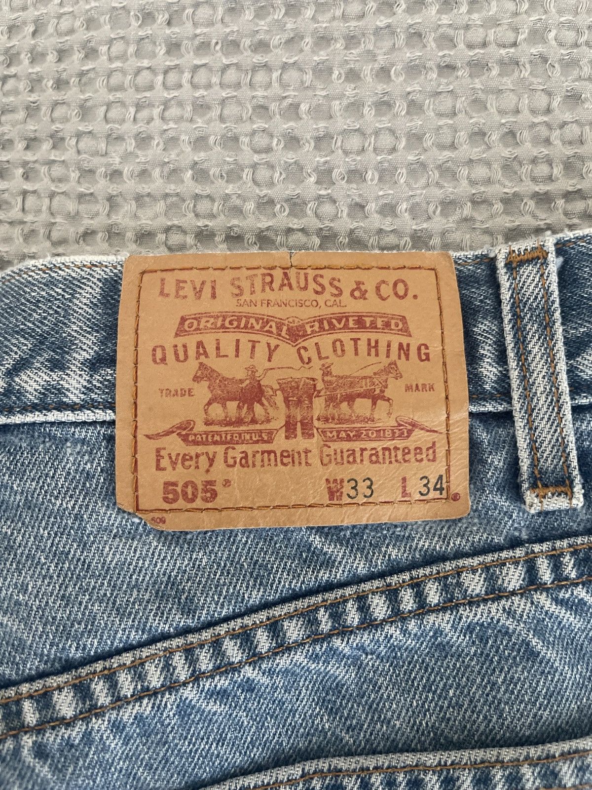 Levi's Levi Regular Fit 505 Size US 33 - 3 Thumbnail