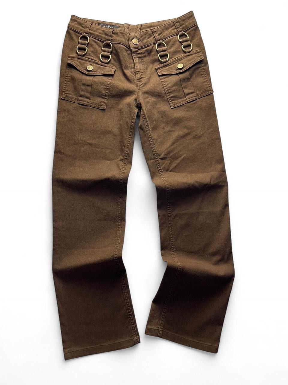Gucci 🌹💫00S GUCCI BY TOM FORD? BOOT CUT METAL JEANS Size 32" / US 10 / IT 46 - 1 Thumbnail