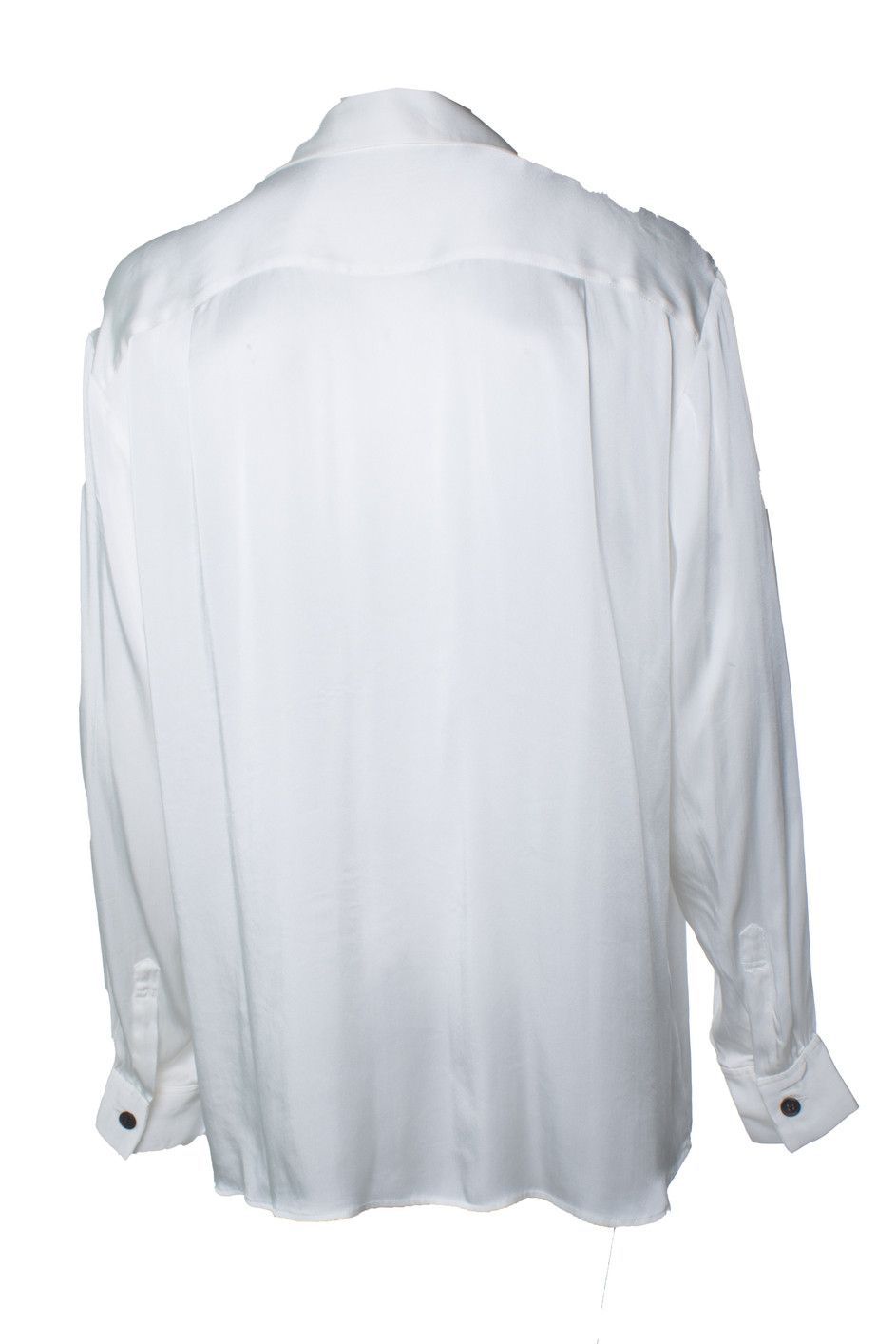 WINNIE Winnie NY, White shiny shirt Size US L / EU 52-54 / 3 - 3 Thumbnail