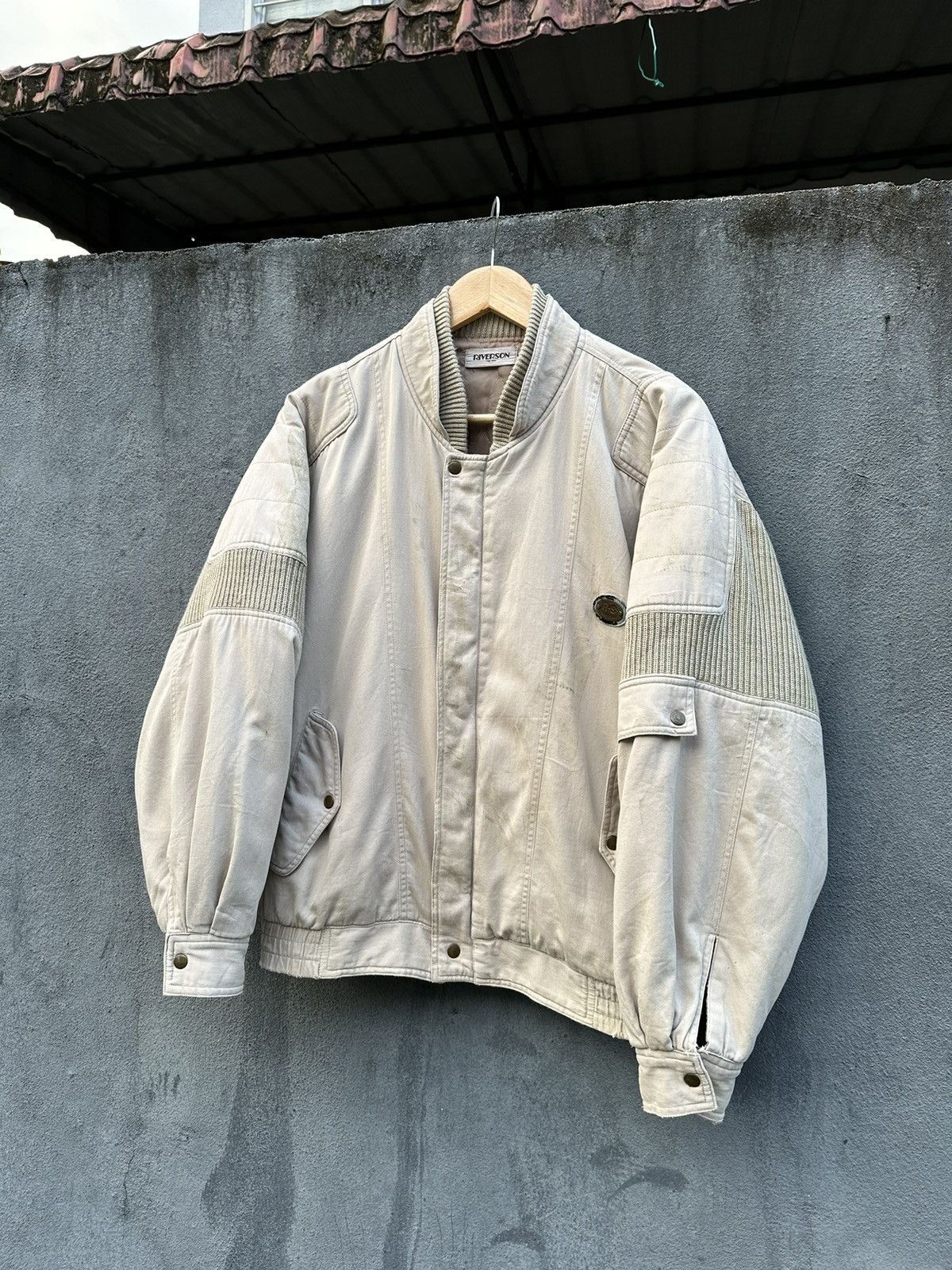 Vintage 👹Vintage Riverson Parachute Bomber Jacket Size US M / EU 48-50 / 2 - 2 Thumbnail