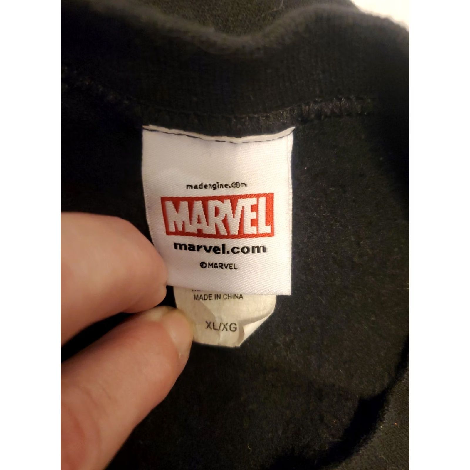 Vintage Marvel Deadpool Movie Sweatshirt Mens XL Black Crew Neck Pullover Long Sleeve Graphic Print Comics Movie Marvel Size US XL / EU 56 / 4 - 6 Thumbnail