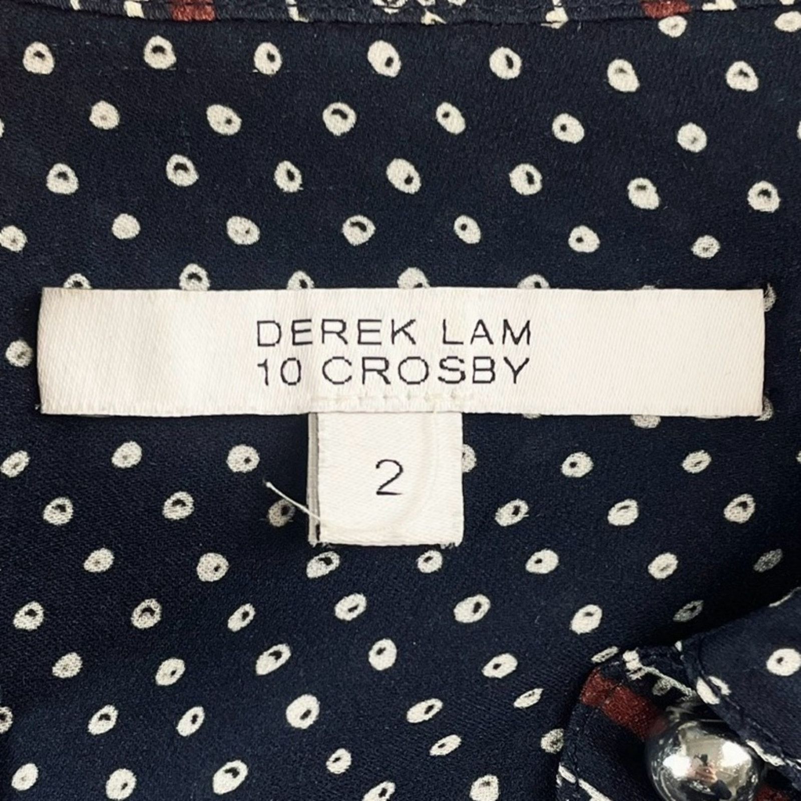 Derek Lam 10 Crosby DEREK LAM • 10 Crosby Bandana 100% Silk Button-Down Shirt Size XS / US 0-2 / IT 36-38 - 12 Thumbnail