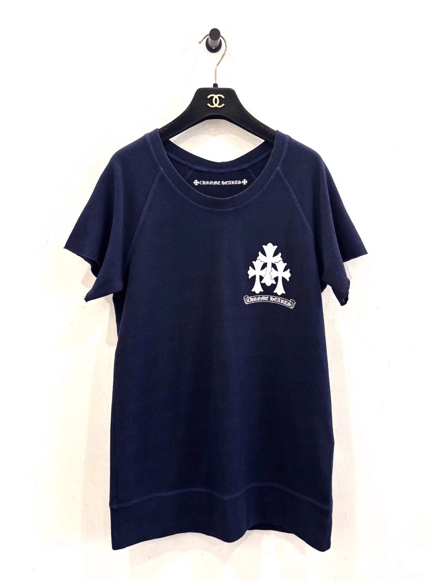 Chrome Hearts Chrome Hearts x MattyBoy Cross Scroll Wmn's Navy SS Tee M Size M / US 6-8 / IT 42-44 - 3 Thumbnail