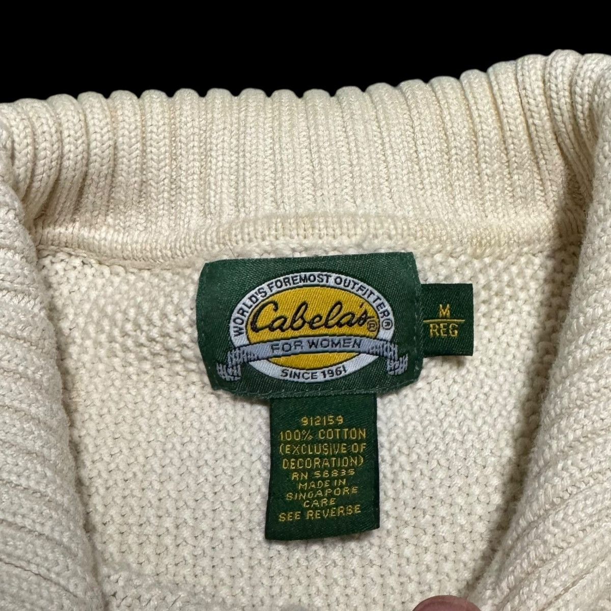 Cabelas Cabela's Embroidered Cardigan Sweater Women's Medium Size M / US 6-8 / IT 42-44 - 5 Thumbnail