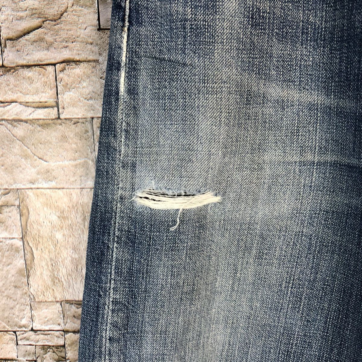 Levi's 501 Levis Blue Distressed Denim Pants #A970 Size US 30 / EU 46 - 12 Thumbnail