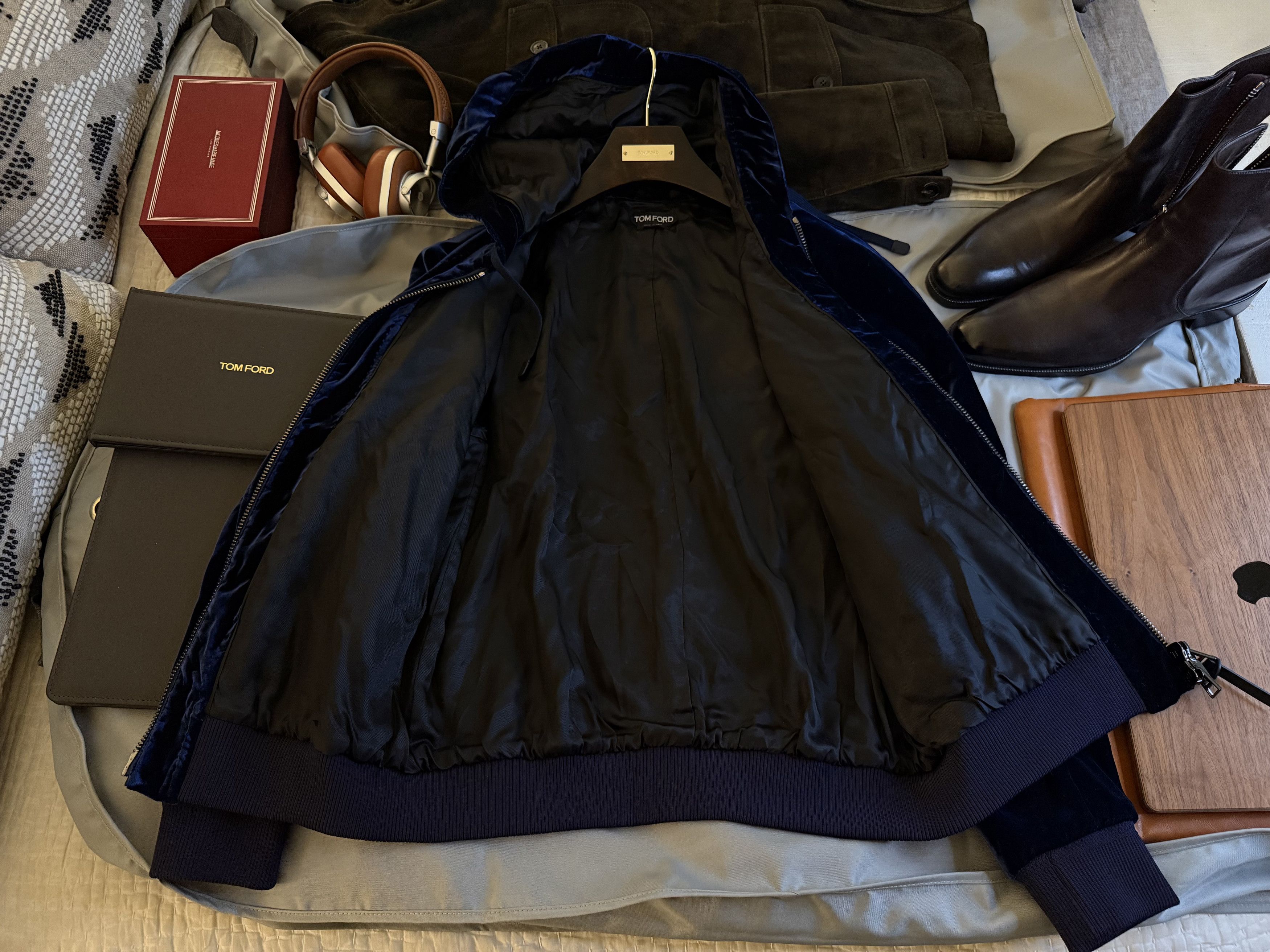 Tom Ford Best Dressed $4,300 w/Tax Highest End Velvet Hoodie Size US L / EU 52-54 / 3 - 18 Thumbnail