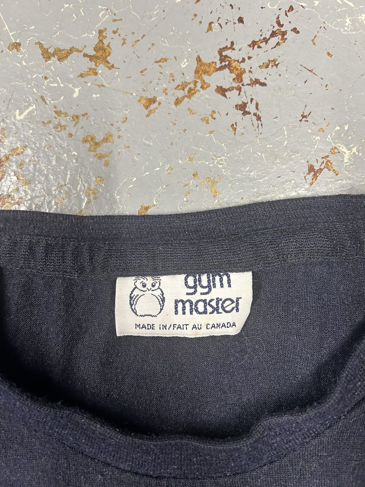 Vintage Crazy Vintage 90s Gym Master Essential Navy Blank Tee Shirt Size US XXL / EU 58 / 5 - 2 Thumbnail